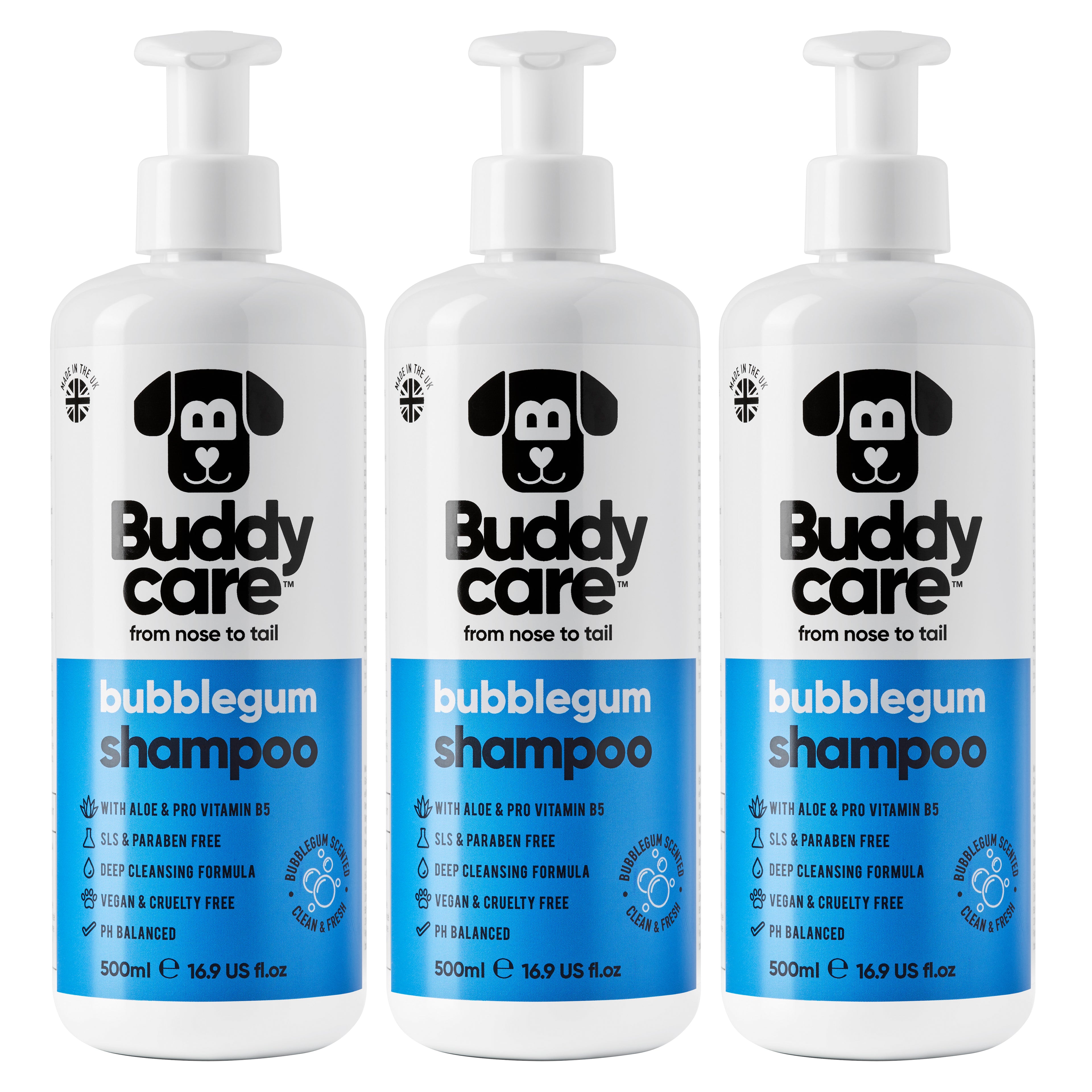Bubblegum Dog Shampoo by Buddycare