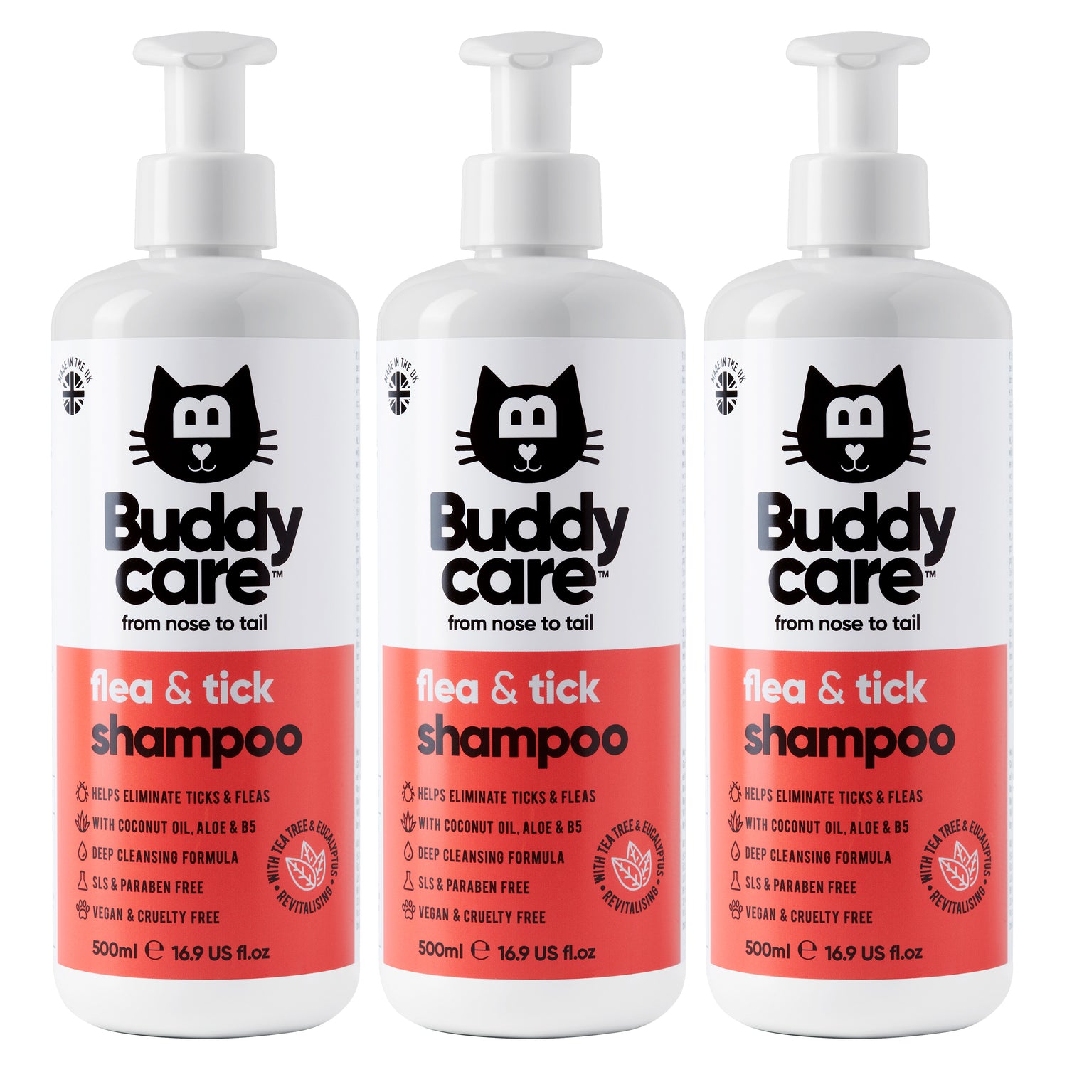 Flea & Tick Cat Shampoo by Buddycare
