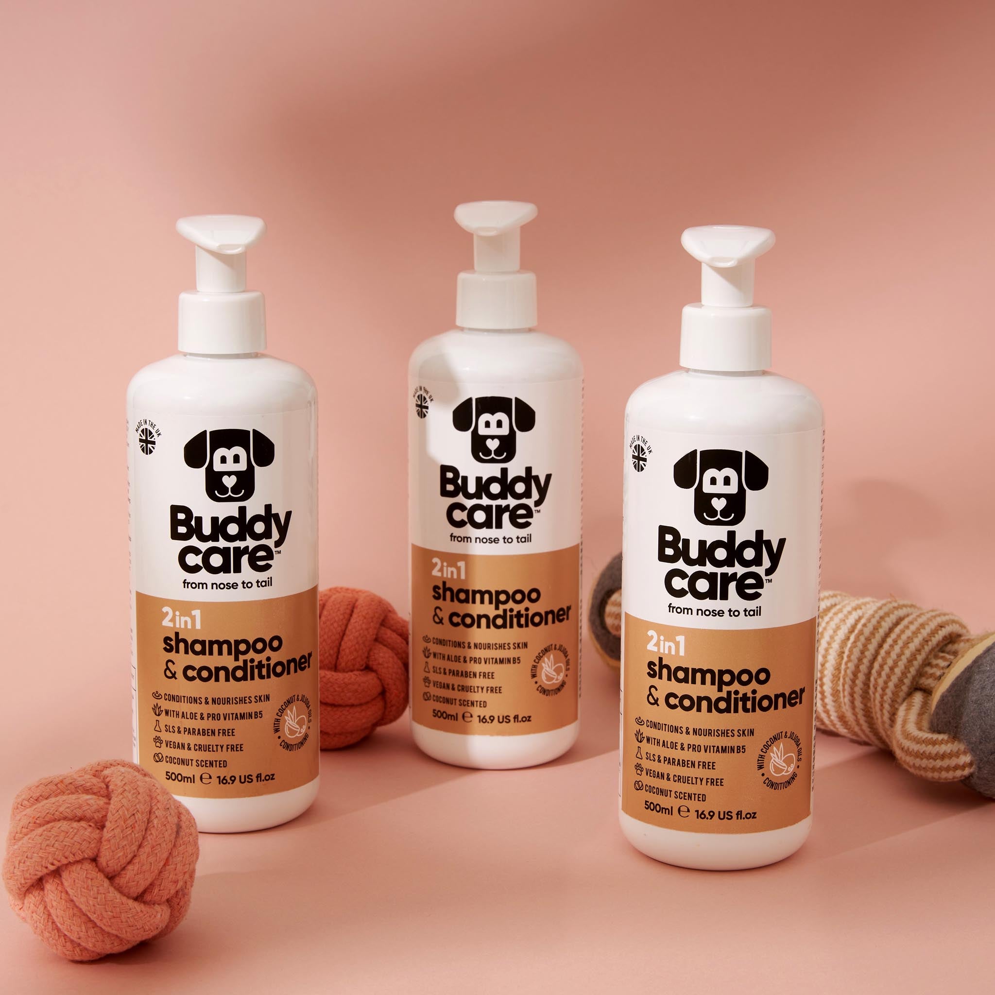 2in1 Coconut Dog Shampoo & Conditioner by Buddycare