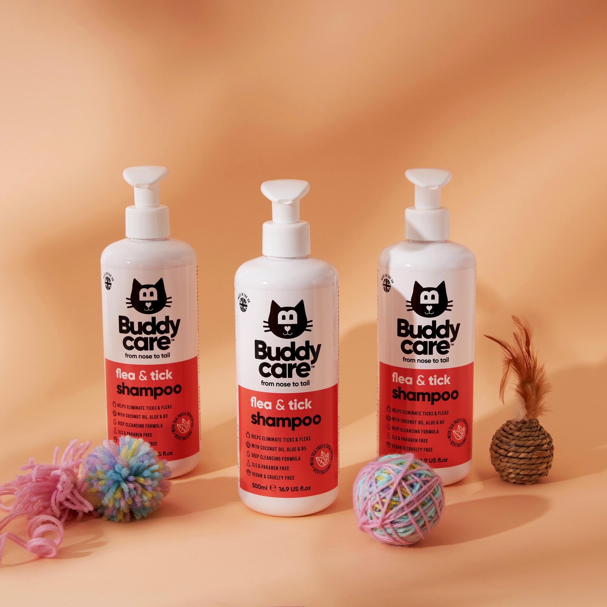 Flea & Tick Cat Shampoo by Buddycare