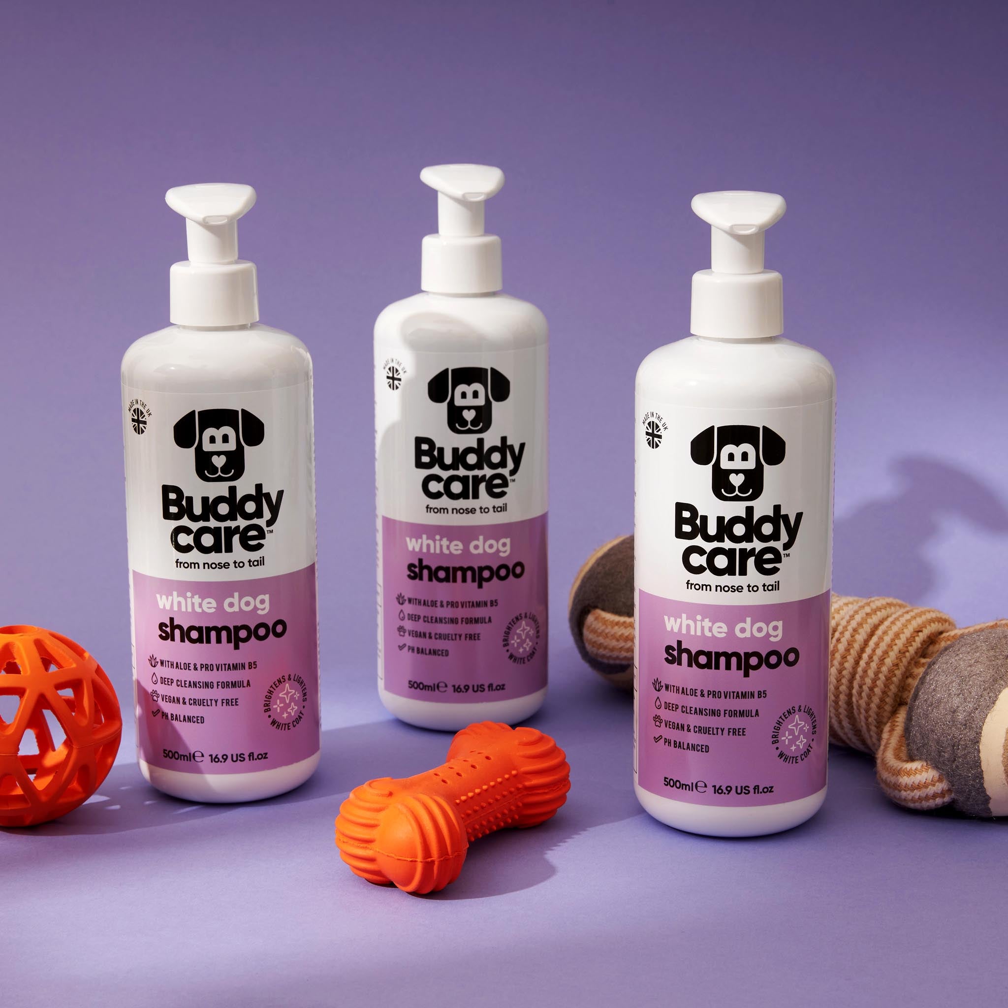 White Dog Shampoo by Buddycare