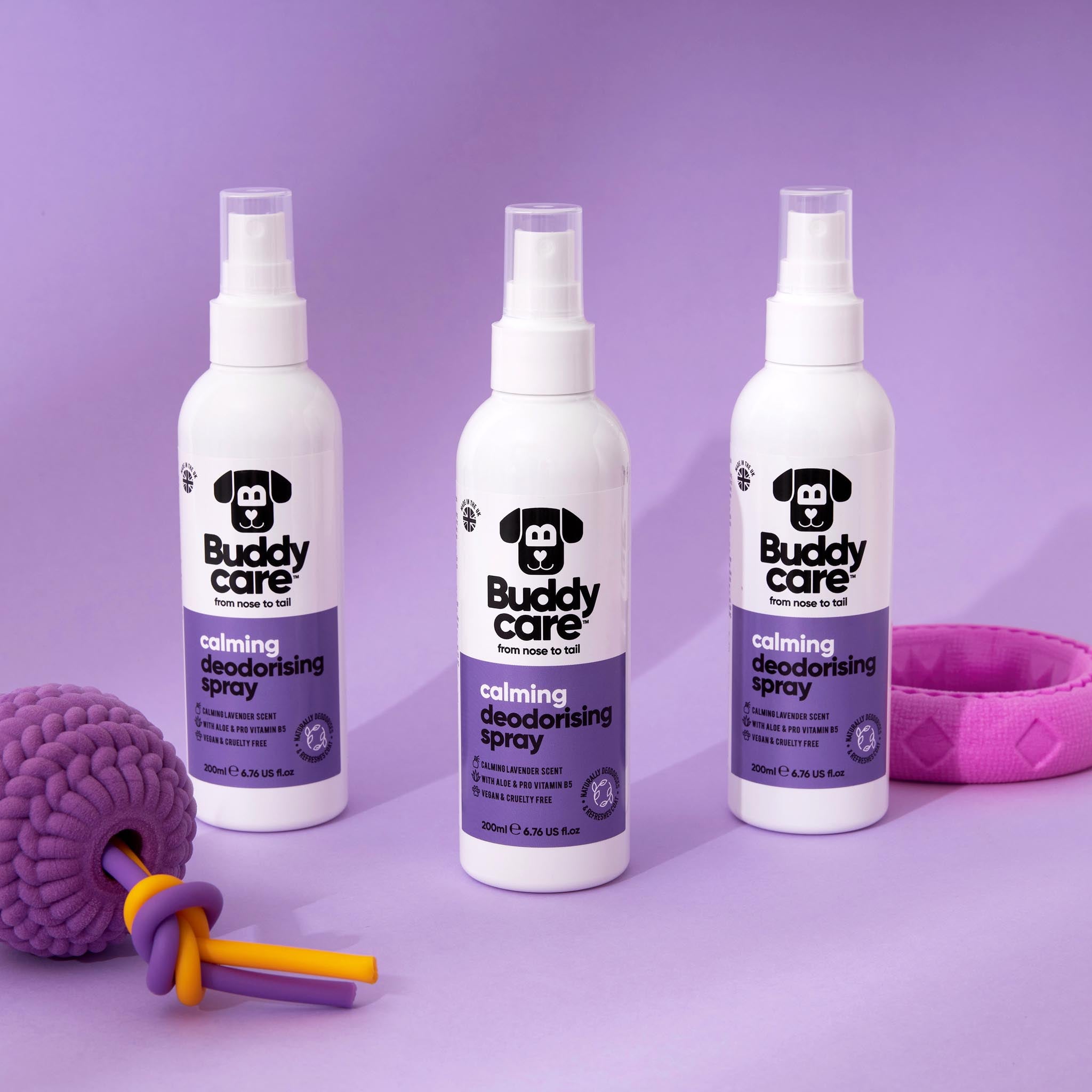 Calming Lavender Dog Deodorising Spray by Buddycare
