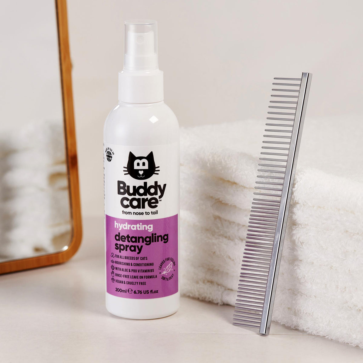 Cat Hydrating Detangling Spray by Buddycare