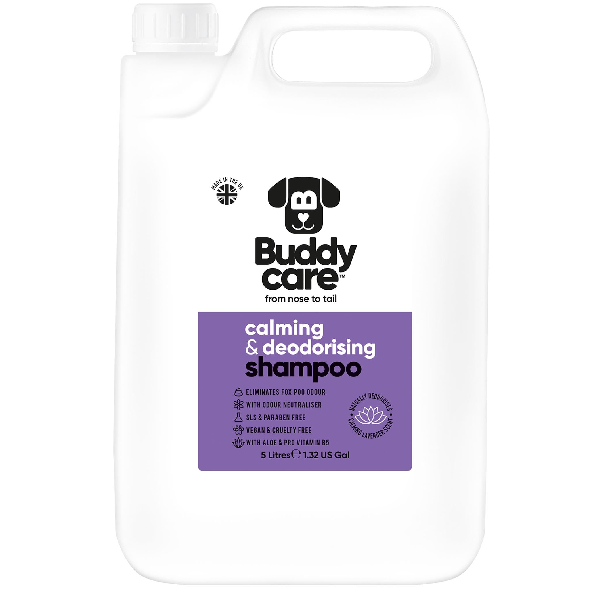 Calming & Deodorising Lavender Dog Shampoo by Buddycare