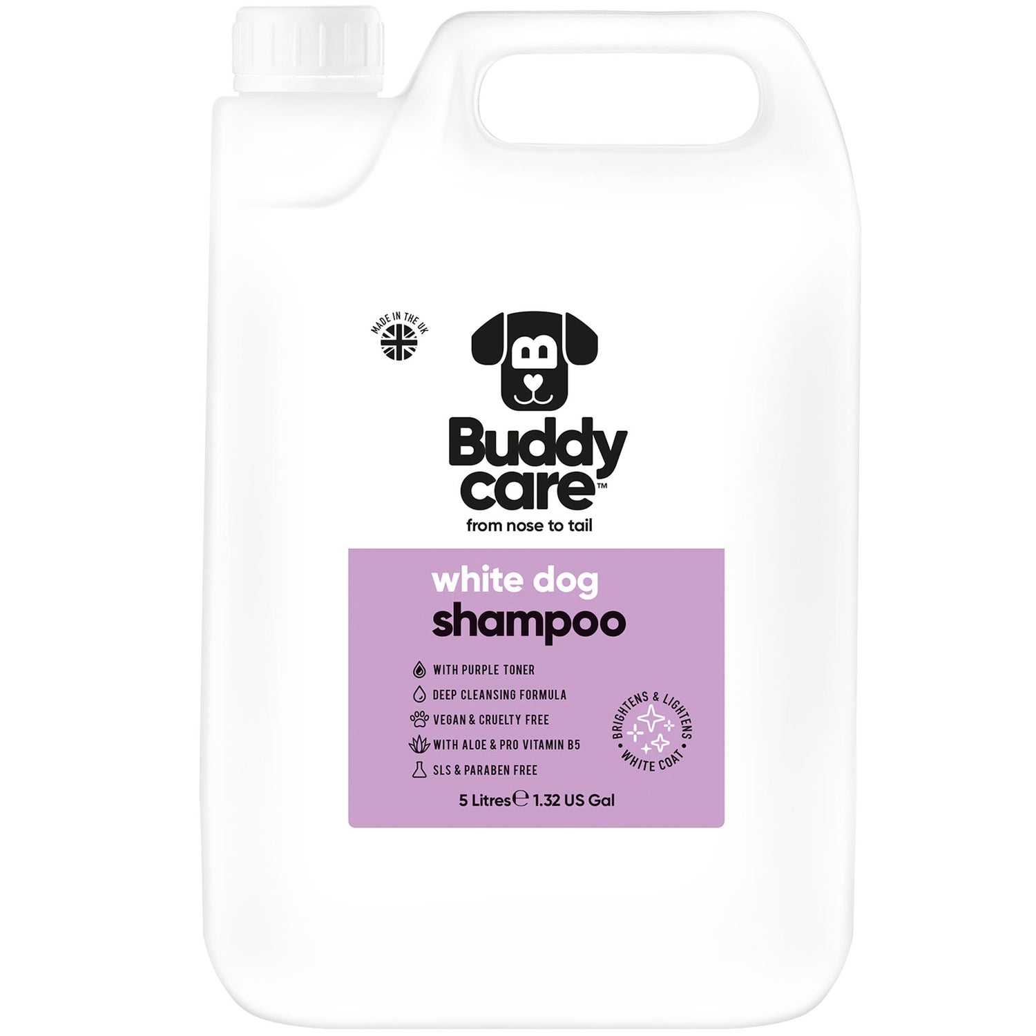 White Dog Shampoo by Buddycare