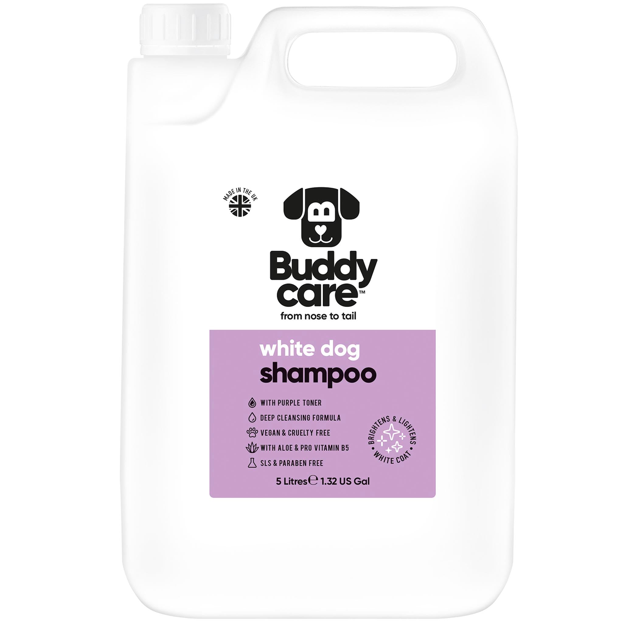White Dog Shampoo by Buddycare