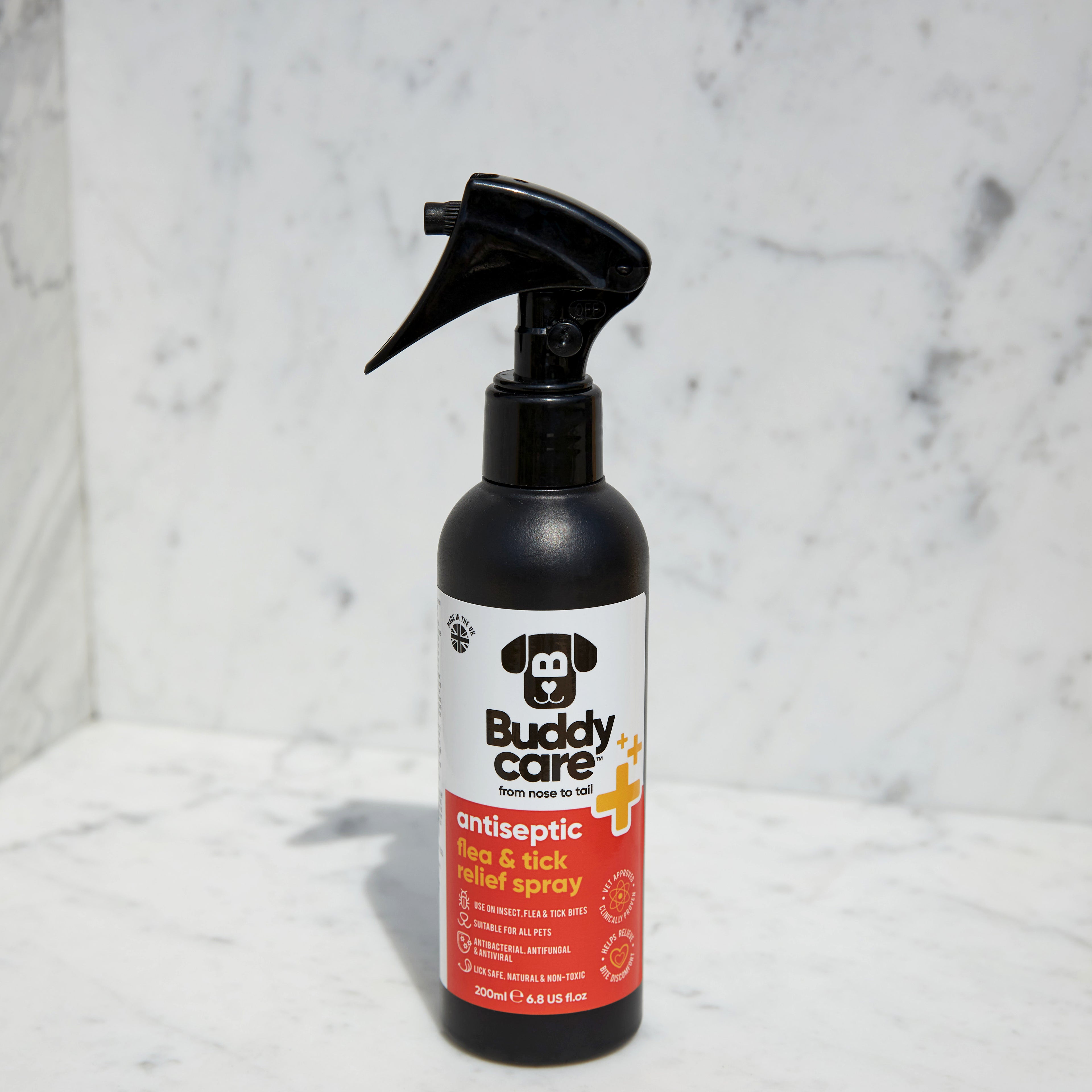 Pet Antiseptic Flea & Tick Relief Spray by Buddycare