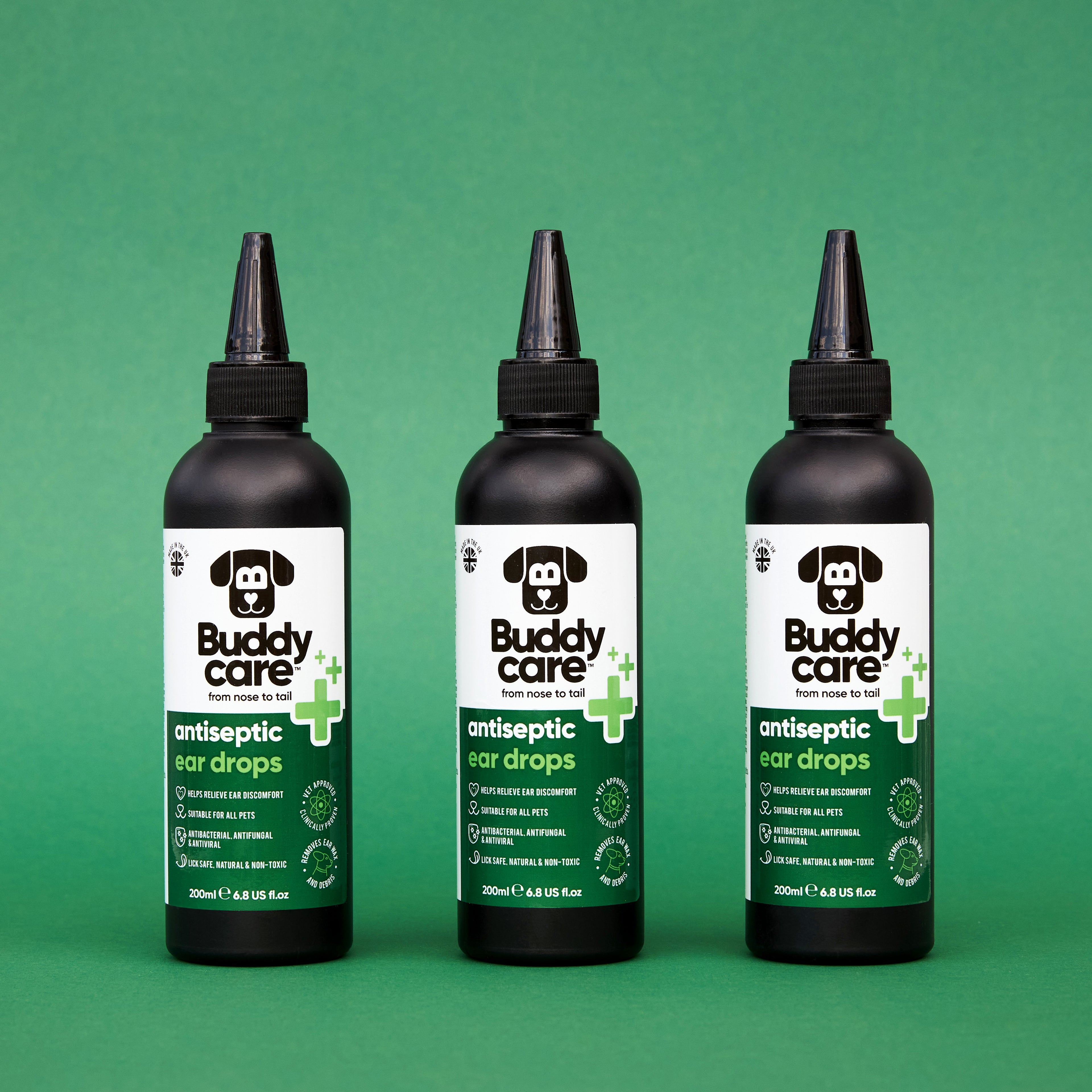 Pet Antiseptic Ear Drops by Buddycare