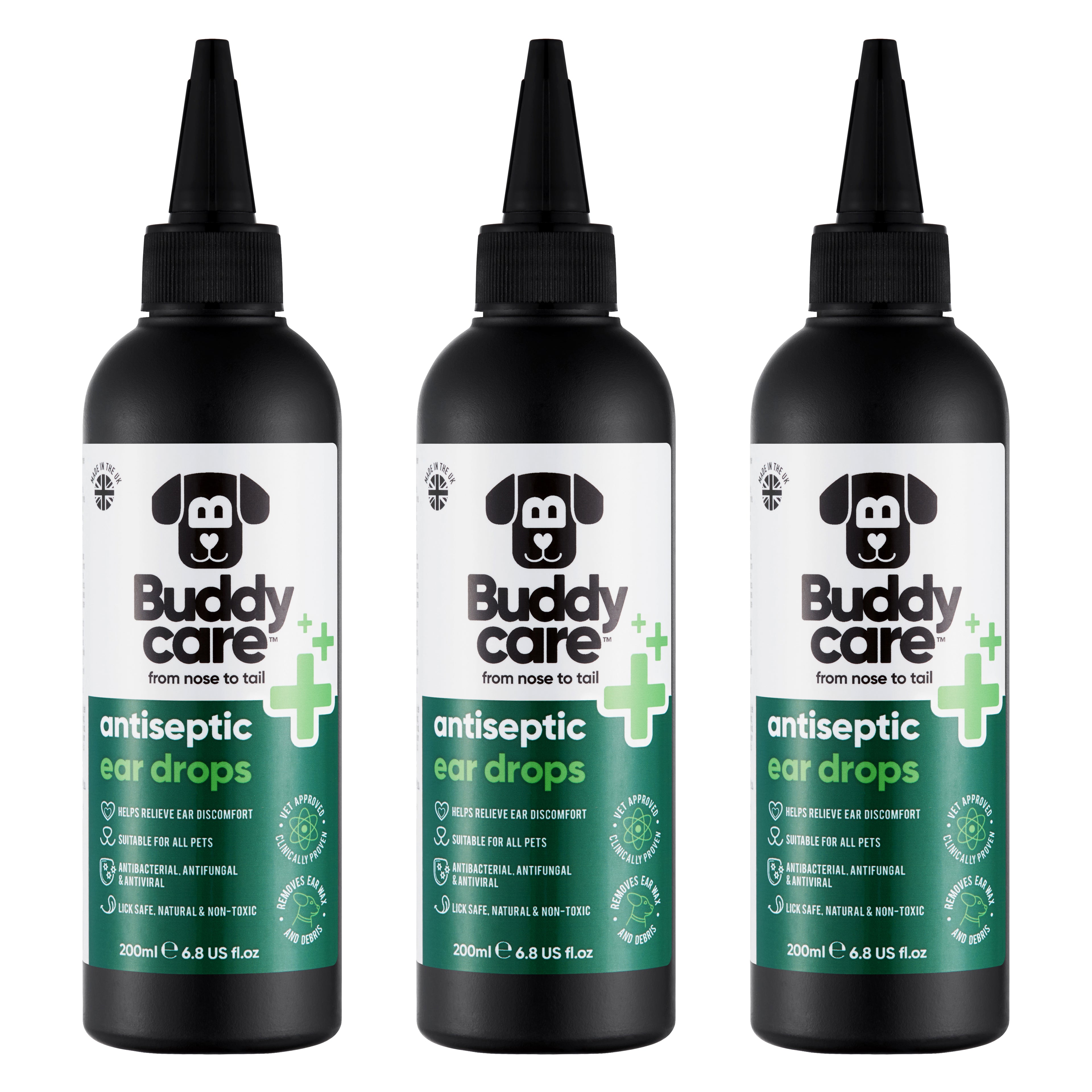 Pet Antiseptic Ear Drops by Buddycare