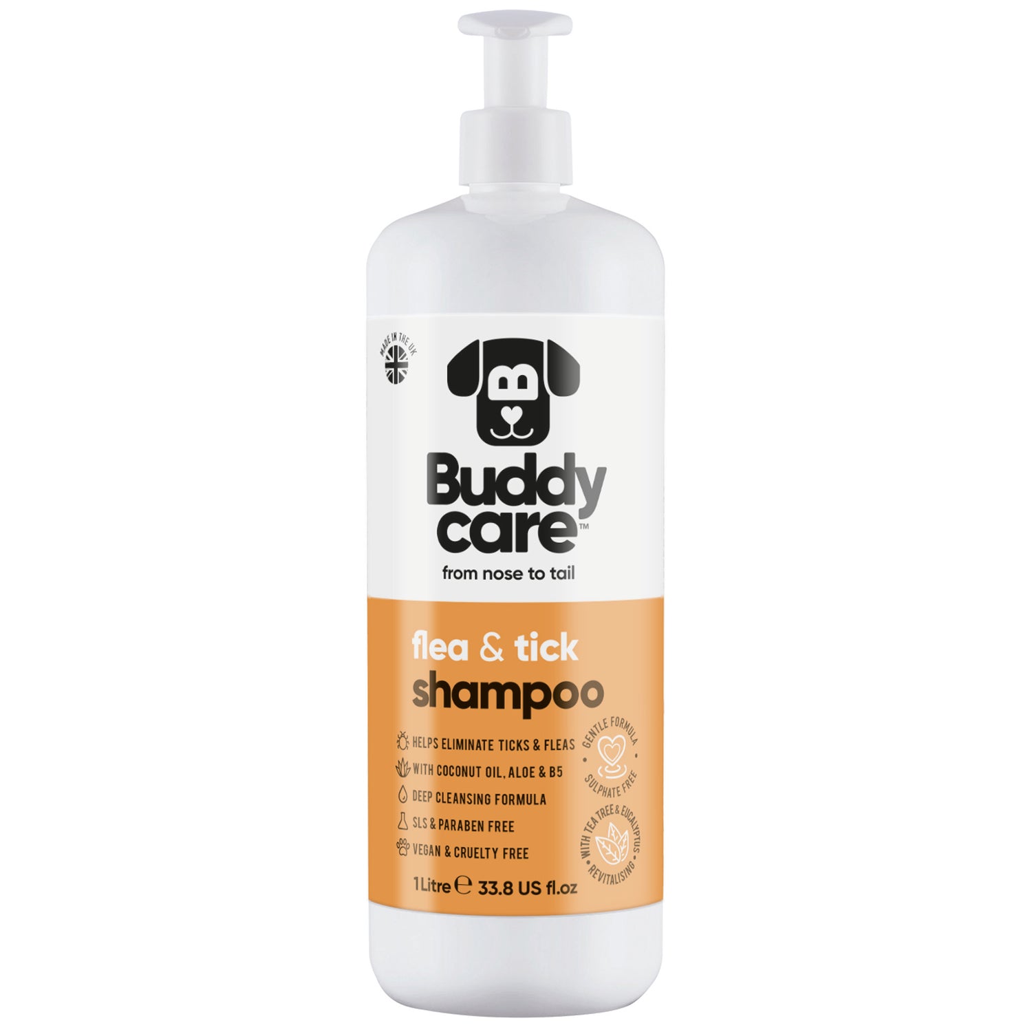 Flea & Tick Dog Shampoo by Buddycare
