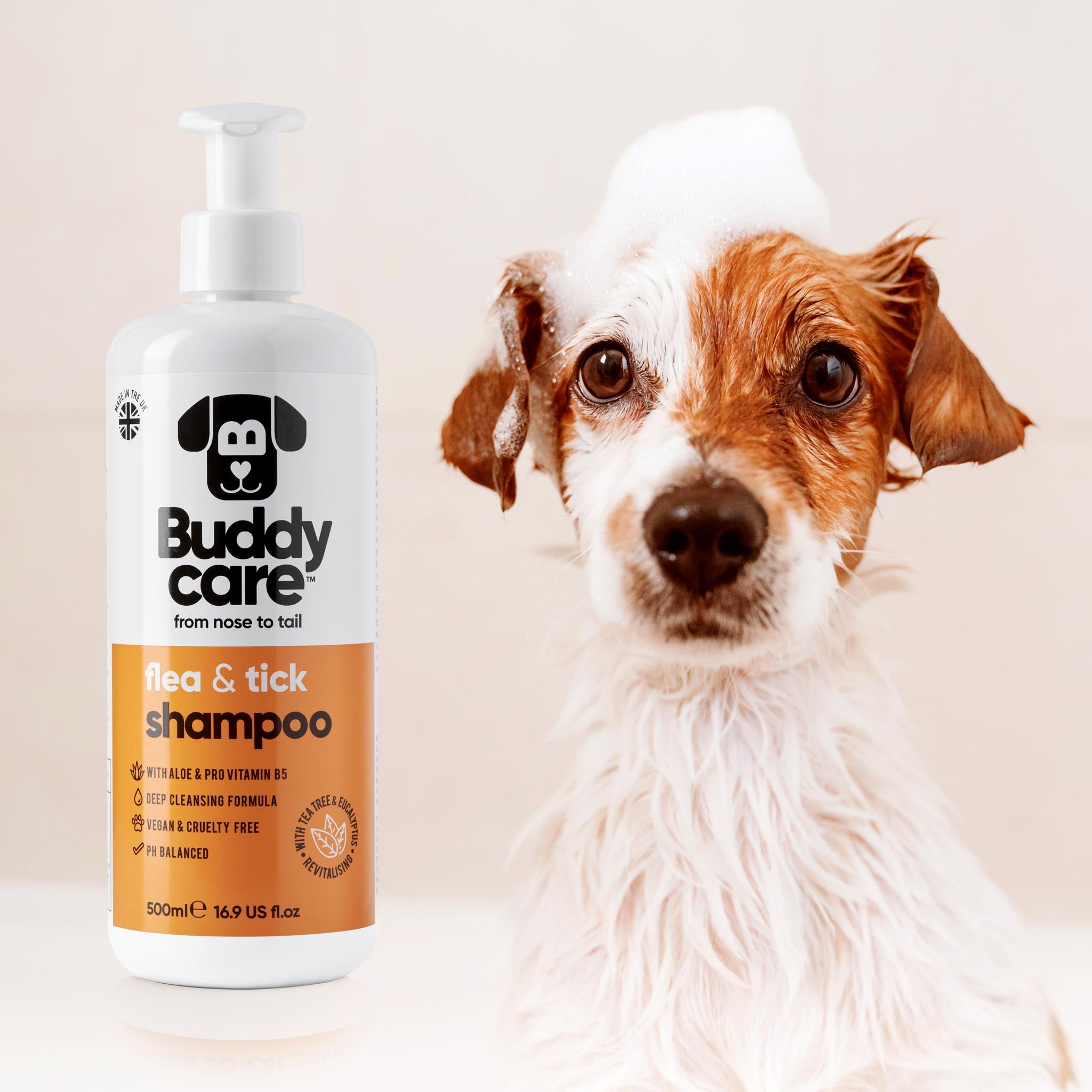 Flea & Tick Dog Shampoo by Buddycare
