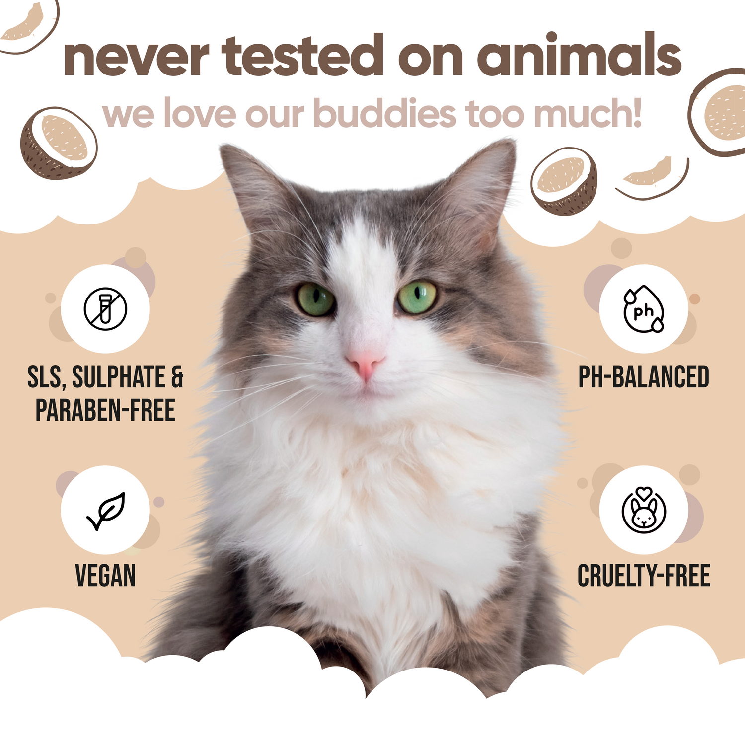 Coconut Cat Conditioner by Buddycare