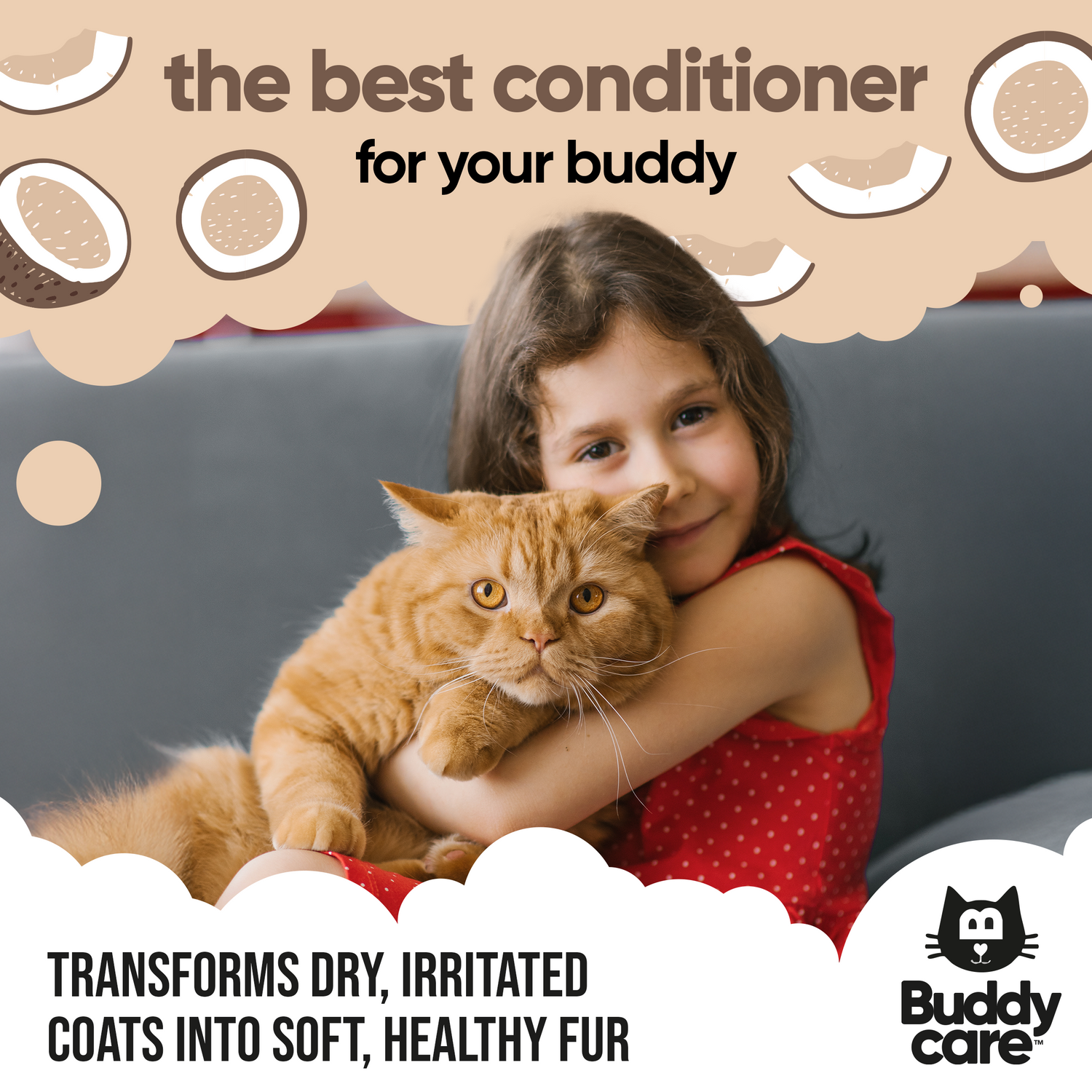 Coconut Cat Conditioner by Buddycare