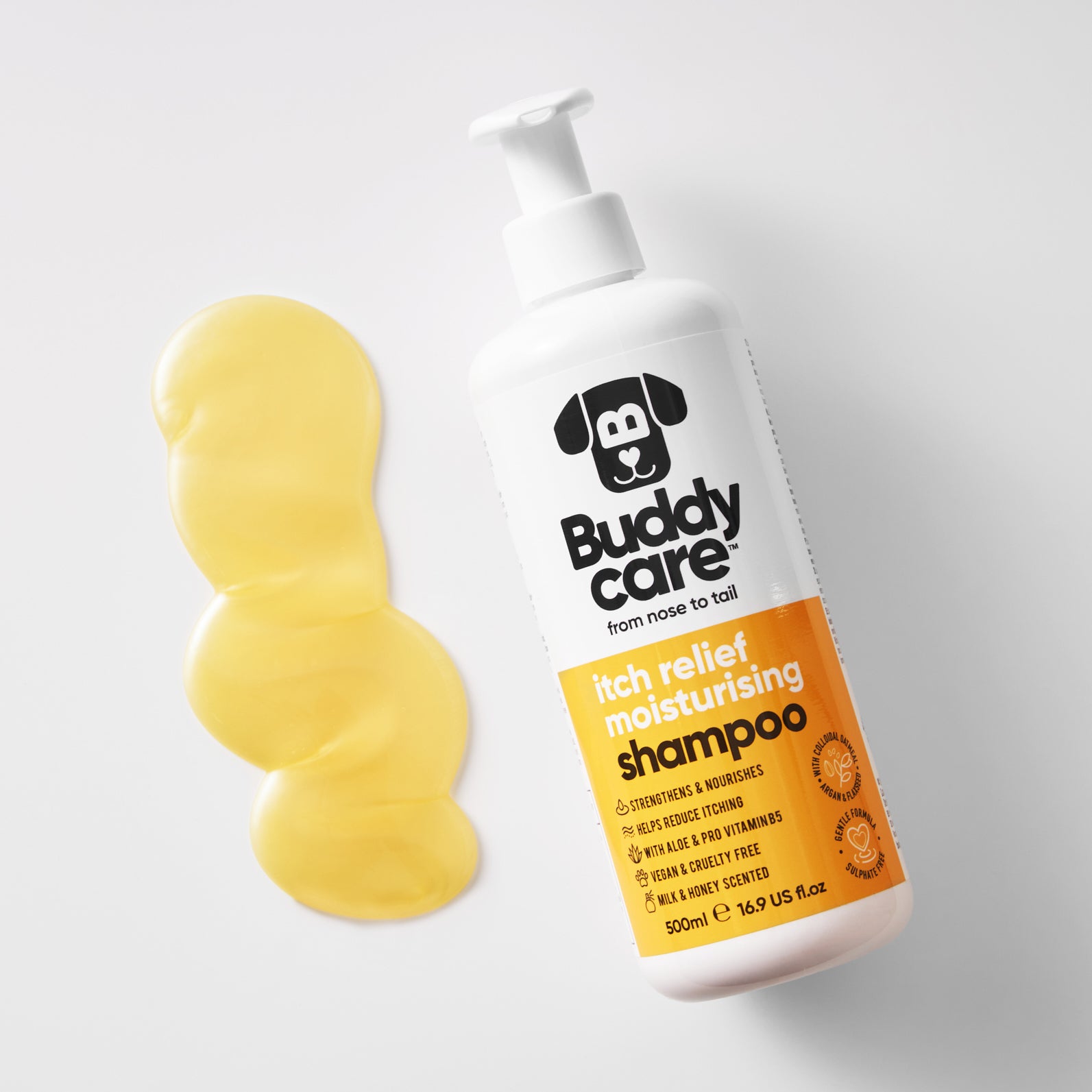 Itch Relief Milk & Honey Dog Shampoo by Buddycare