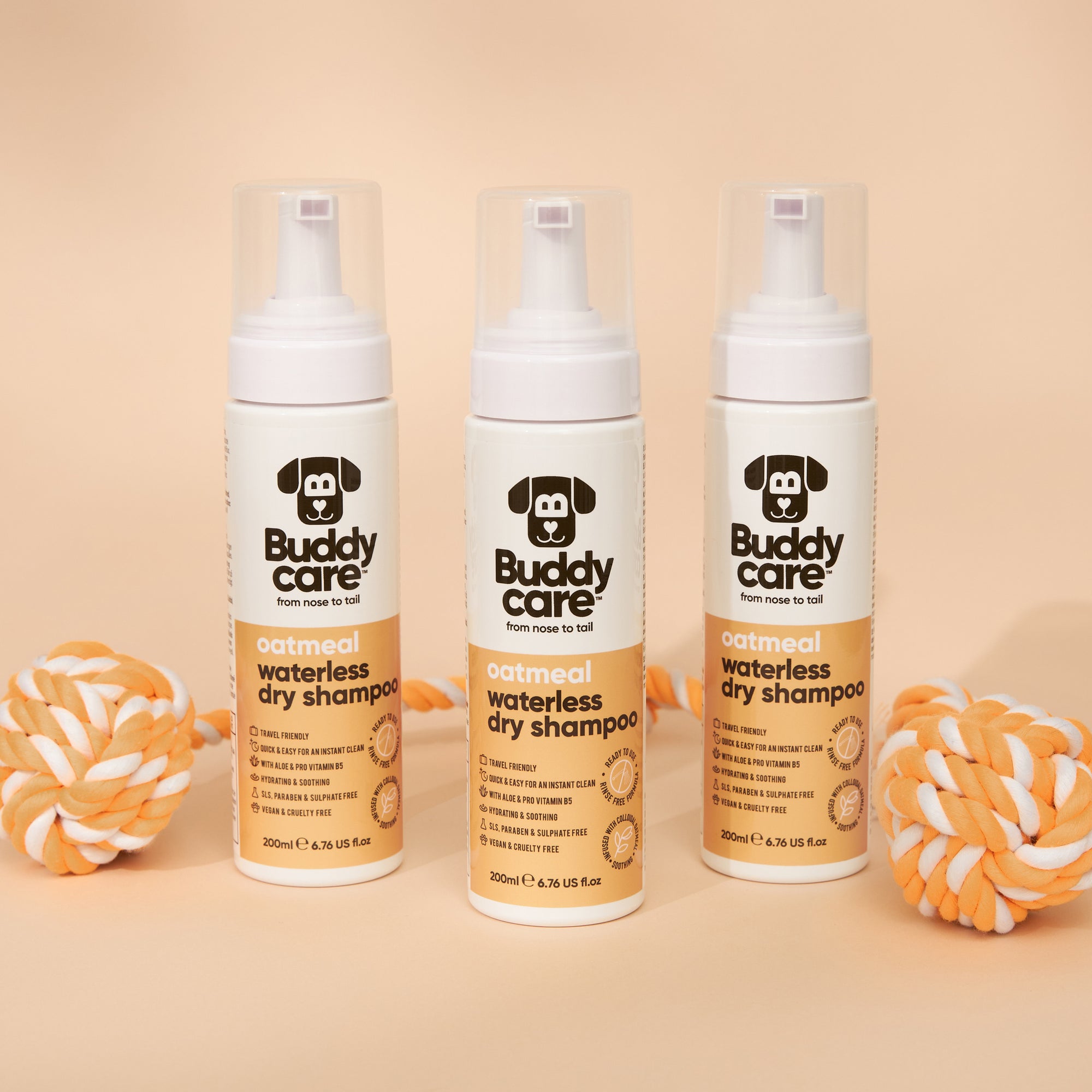 Oatmeal Waterless Dry Dog Shampoo