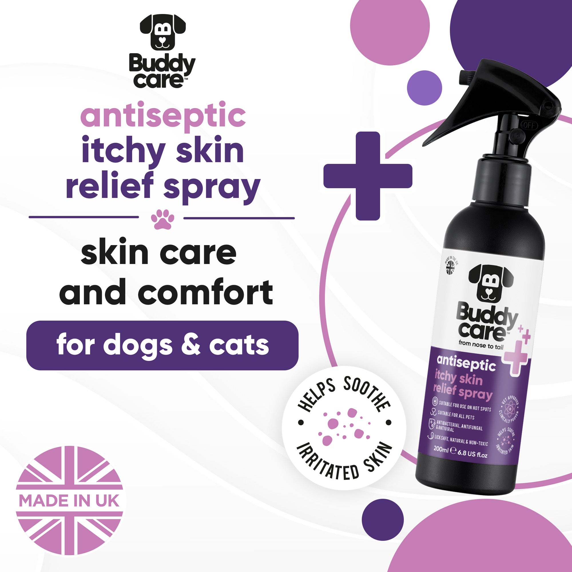 Pet Antiseptic Itchy Skin Relief Spray