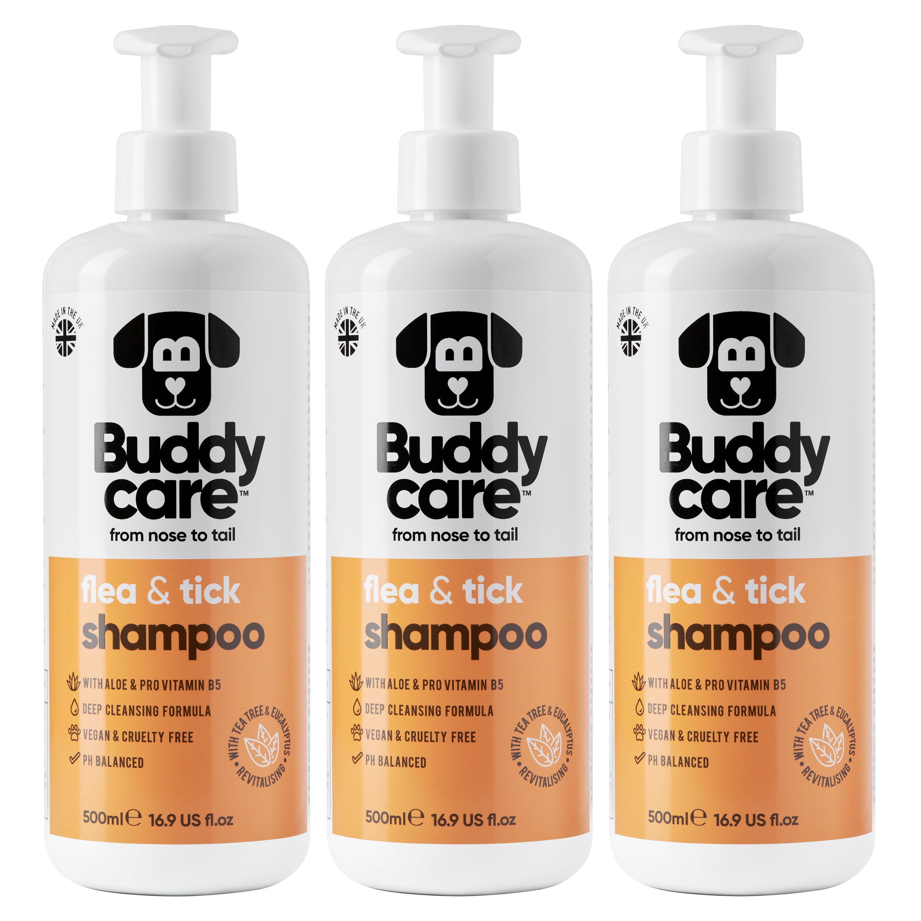 Flea & Tick Dog Shampoo by Buddycare