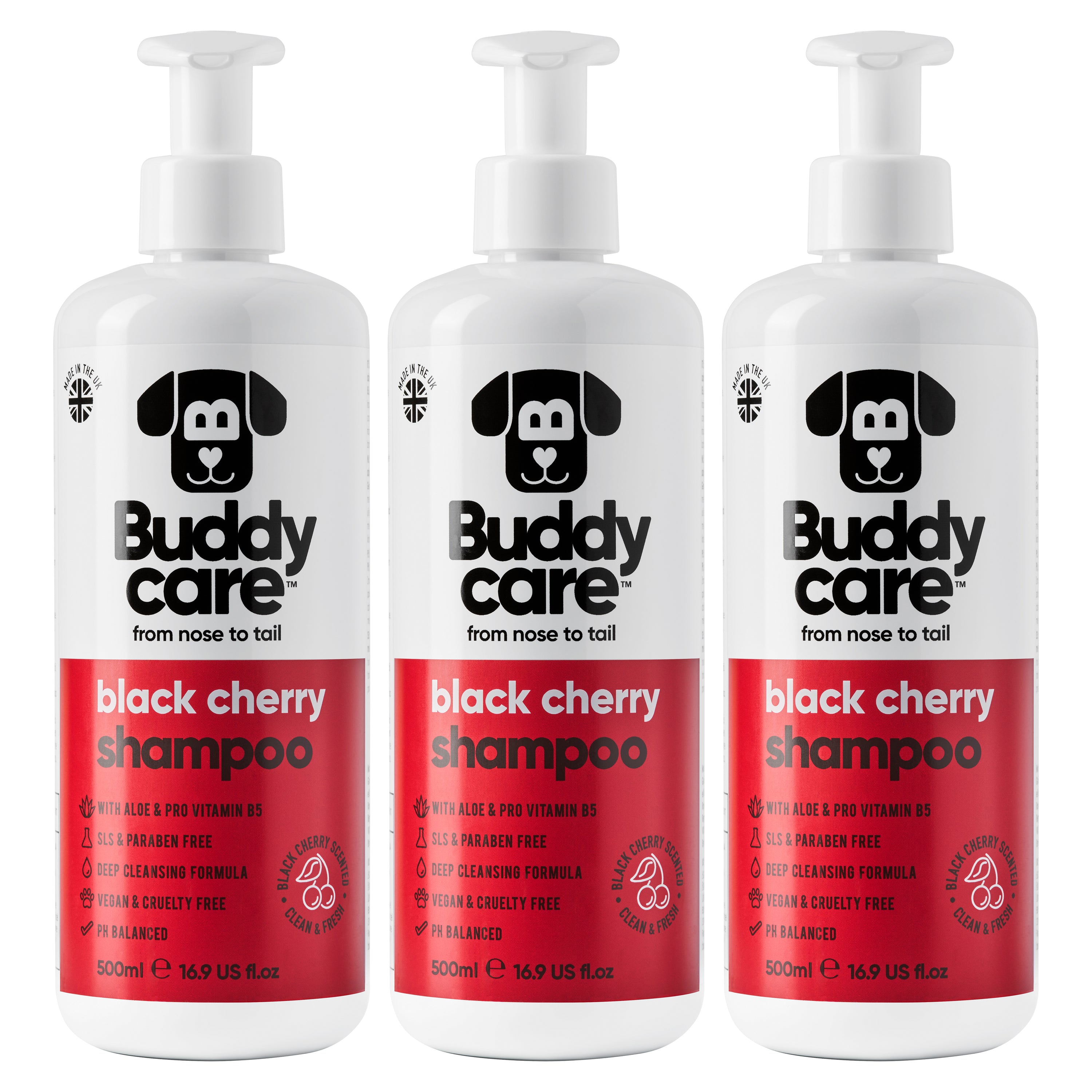 Black Cherry Dog Shampoo by Buddycare
