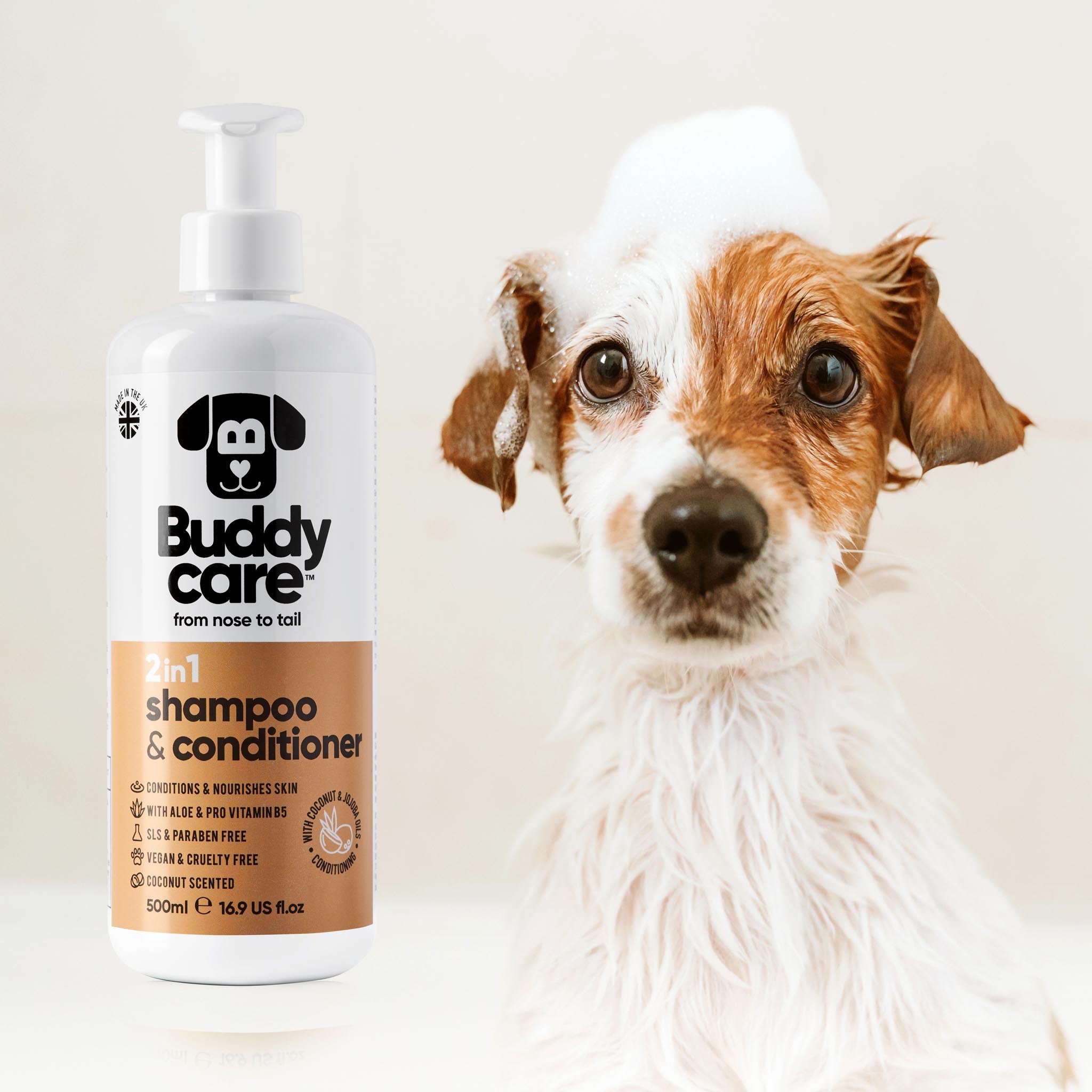 2in1 Coconut Dog Shampoo & Conditioner by Buddycare