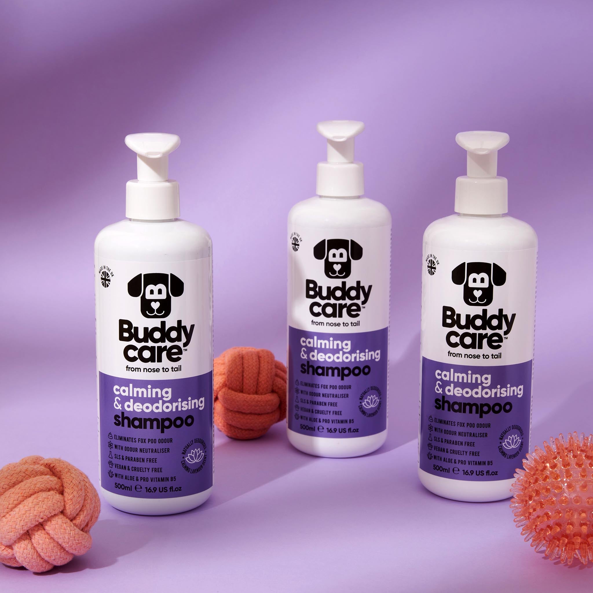 Calming & Deodorising Lavender Dog Shampoo by Buddycare