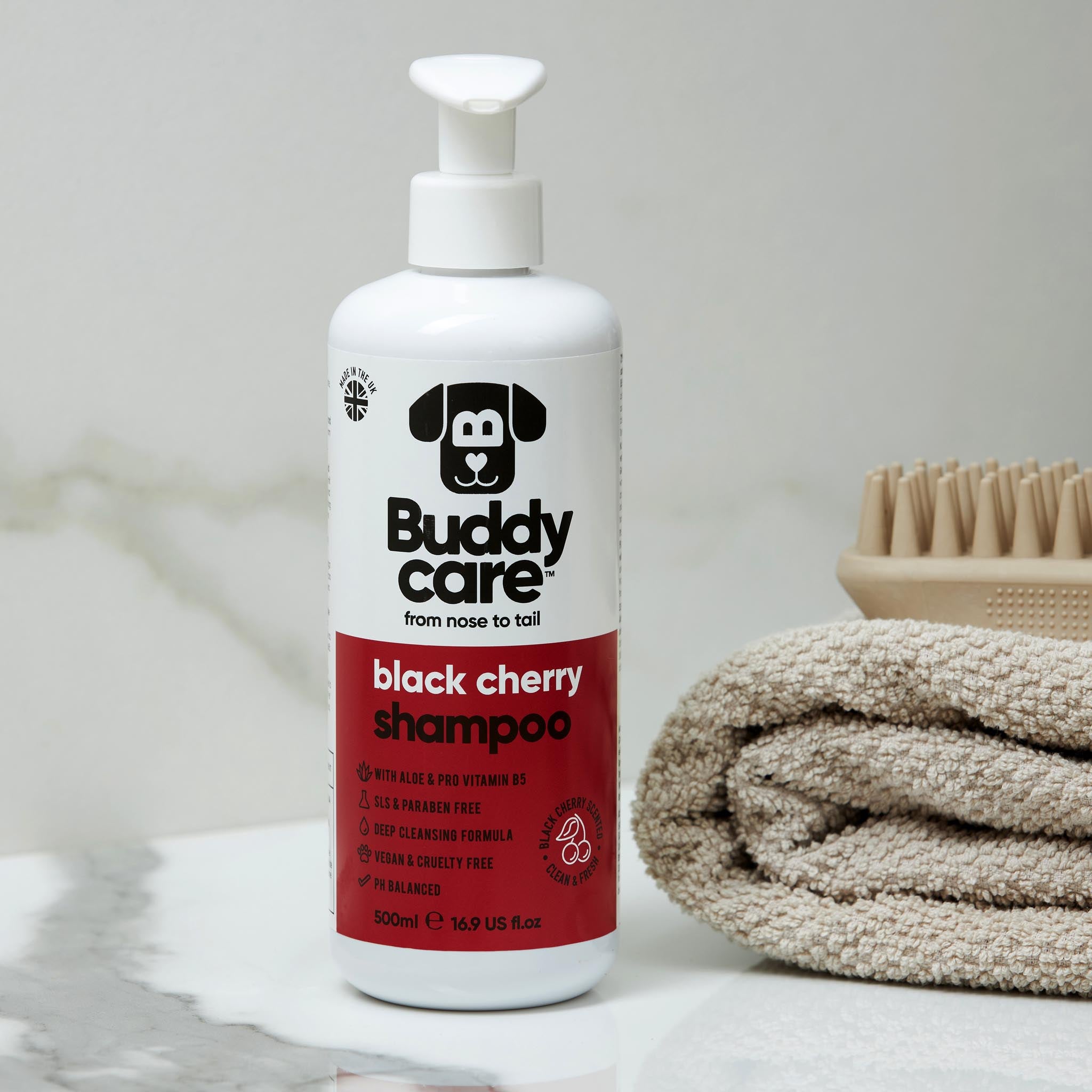 Black Cherry Dog Shampoo by Buddycare