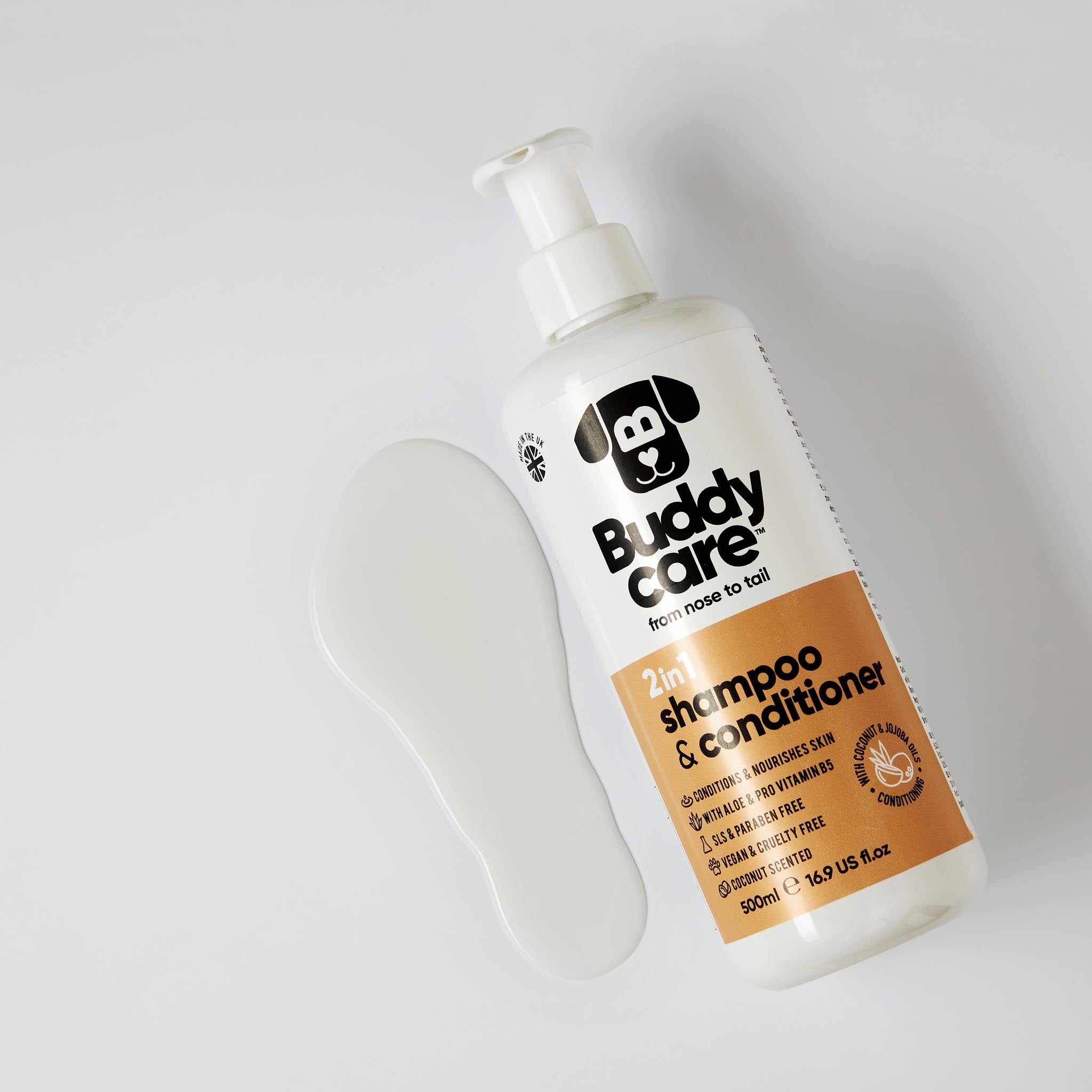 2in1 Coconut Dog Shampoo & Conditioner by Buddycare