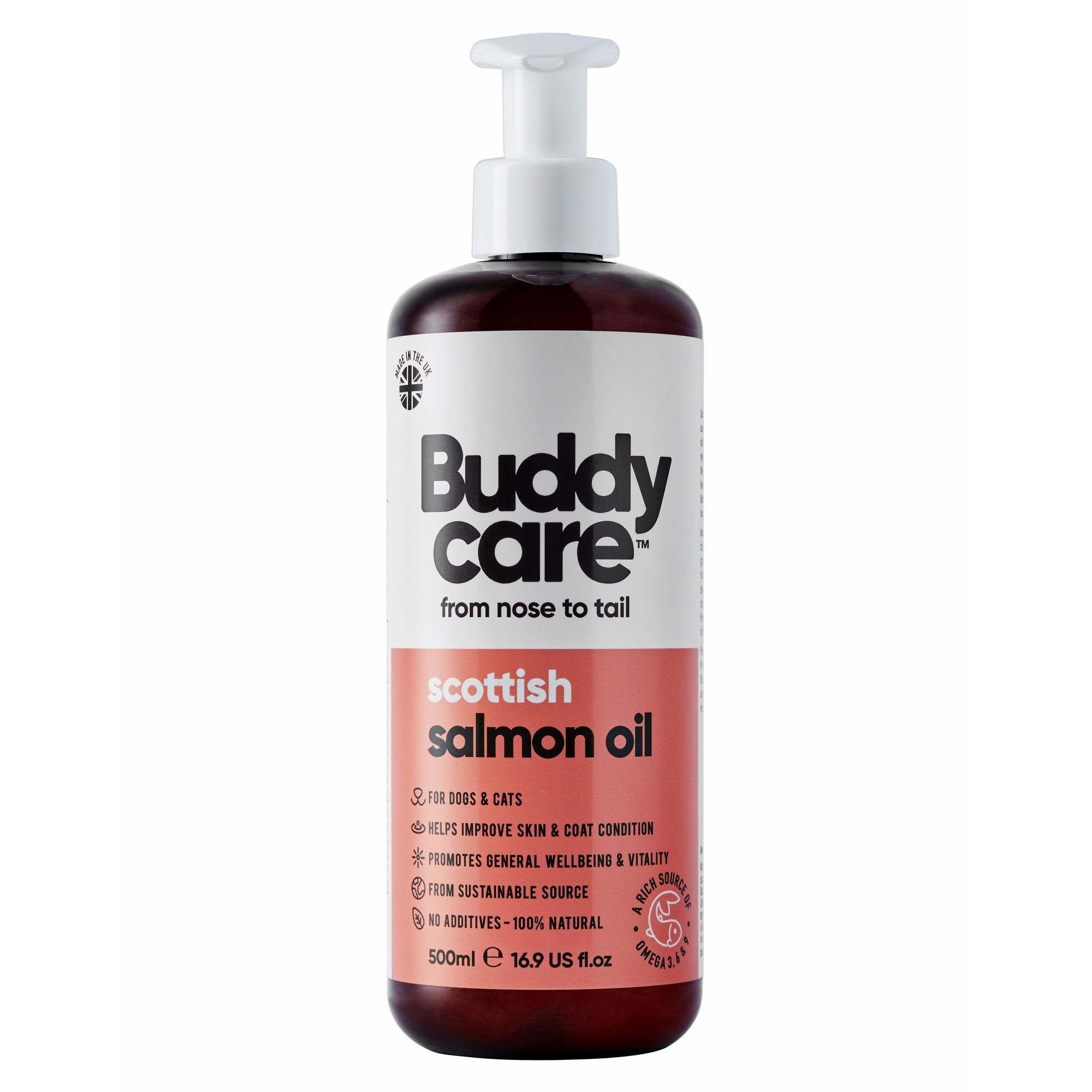 Scottish Salmon Oil for Dogs & Cats by Buddycare