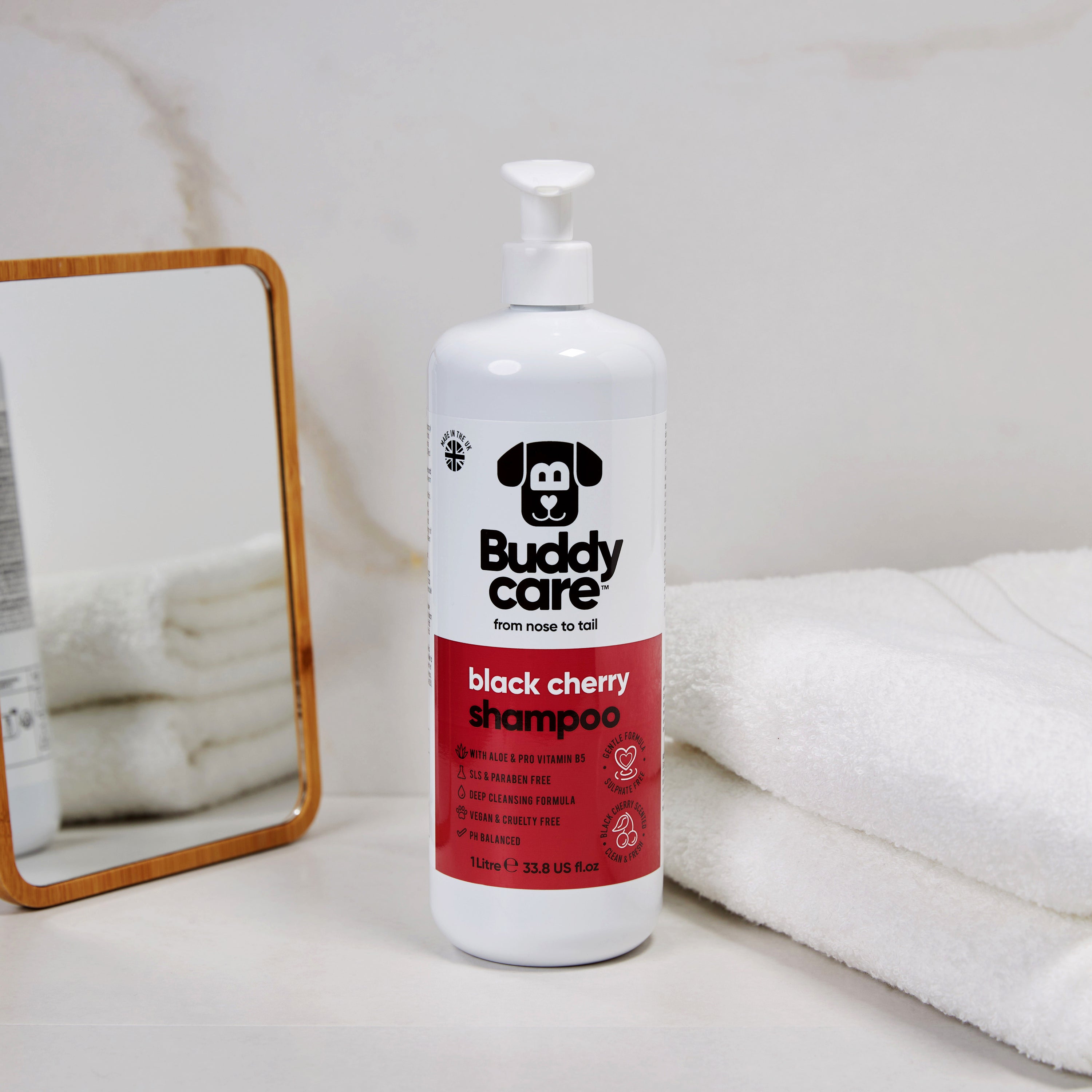 Black Cherry Dog Shampoo by Buddycare