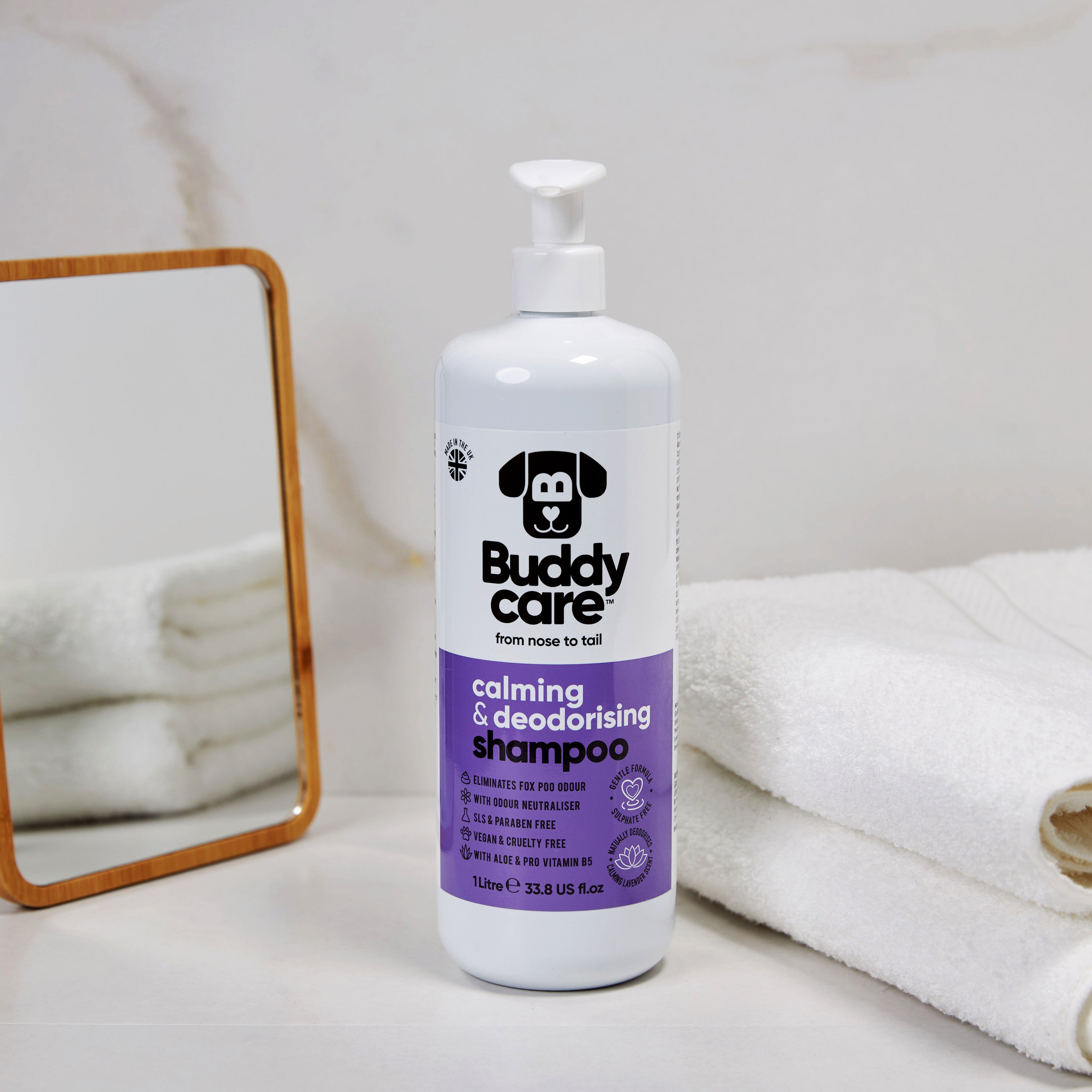 Calming & Deodorising Lavender Dog Shampoo by Buddycare
