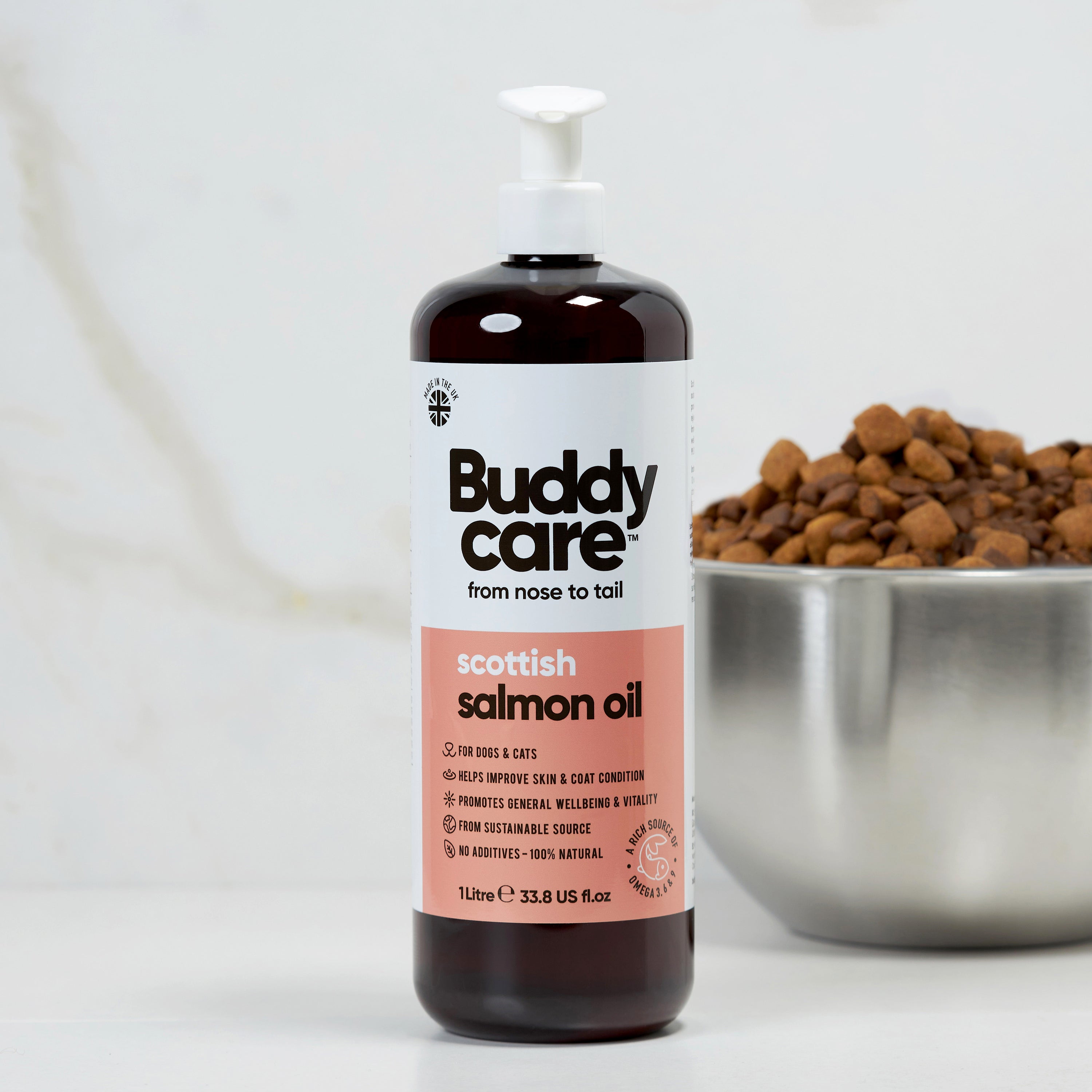 Scottish Salmon Oil for Dogs & Cats by Buddycare