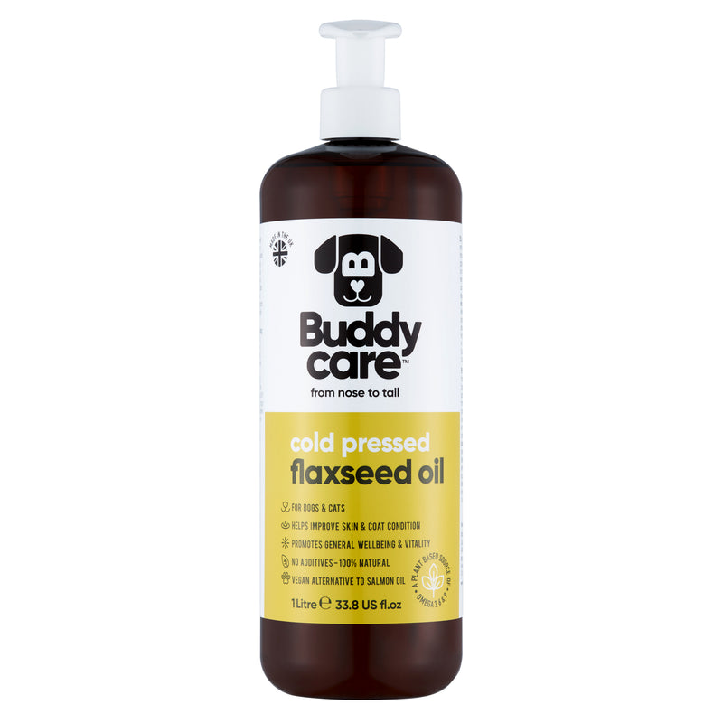 Flaxseed Oil for Dogs & Cats by Buddycare