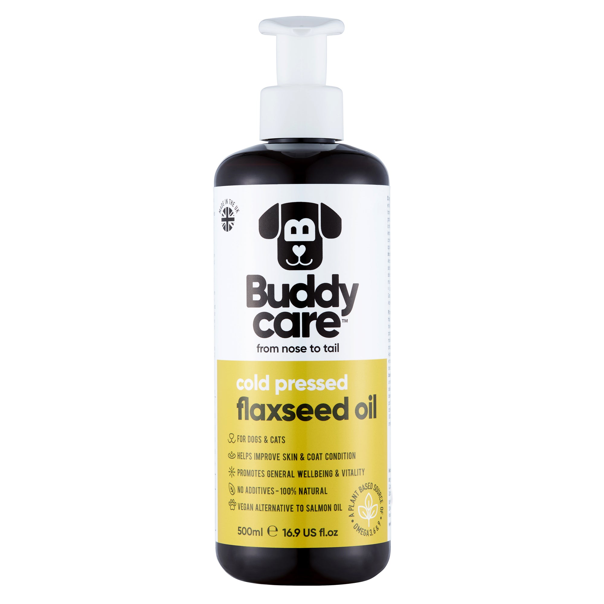 Flaxseed Oil for Dogs & Cats by Buddycare