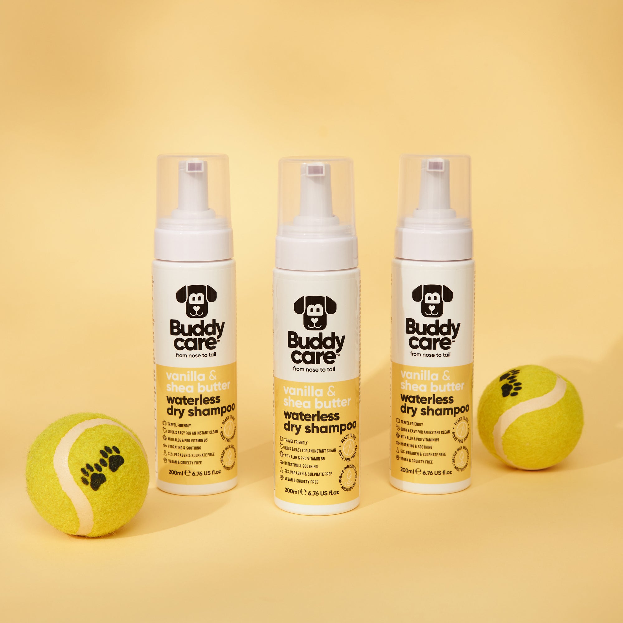 Vanilla & Shea Butter Waterless Dry Dog Shampoo