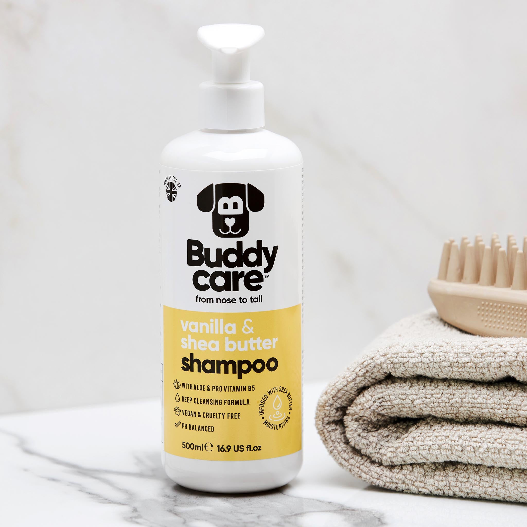 Vanilla & Shea Butter Dog Shampoo by Buddycare