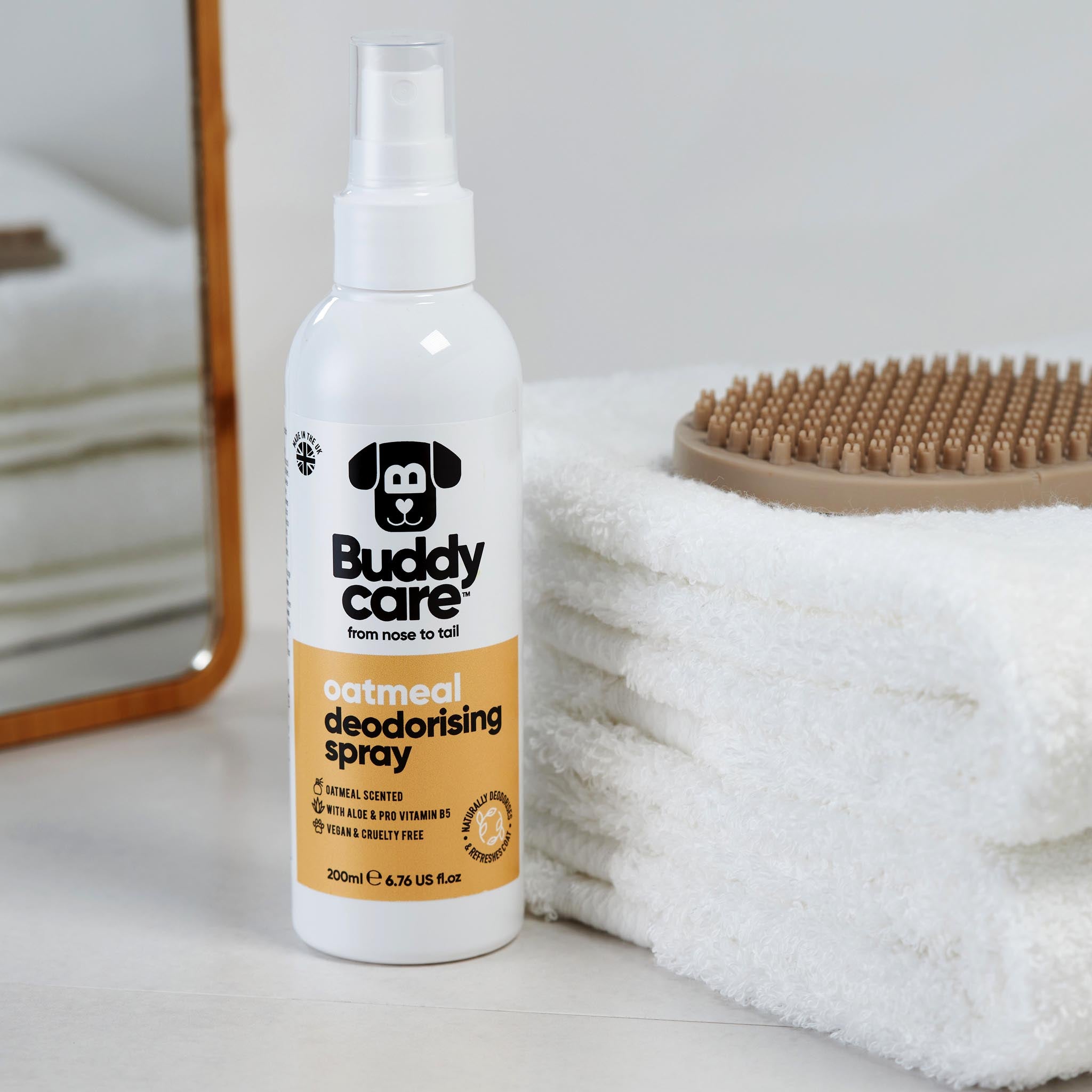 Oatmeal Dog Deodorising Spray by Buddycare