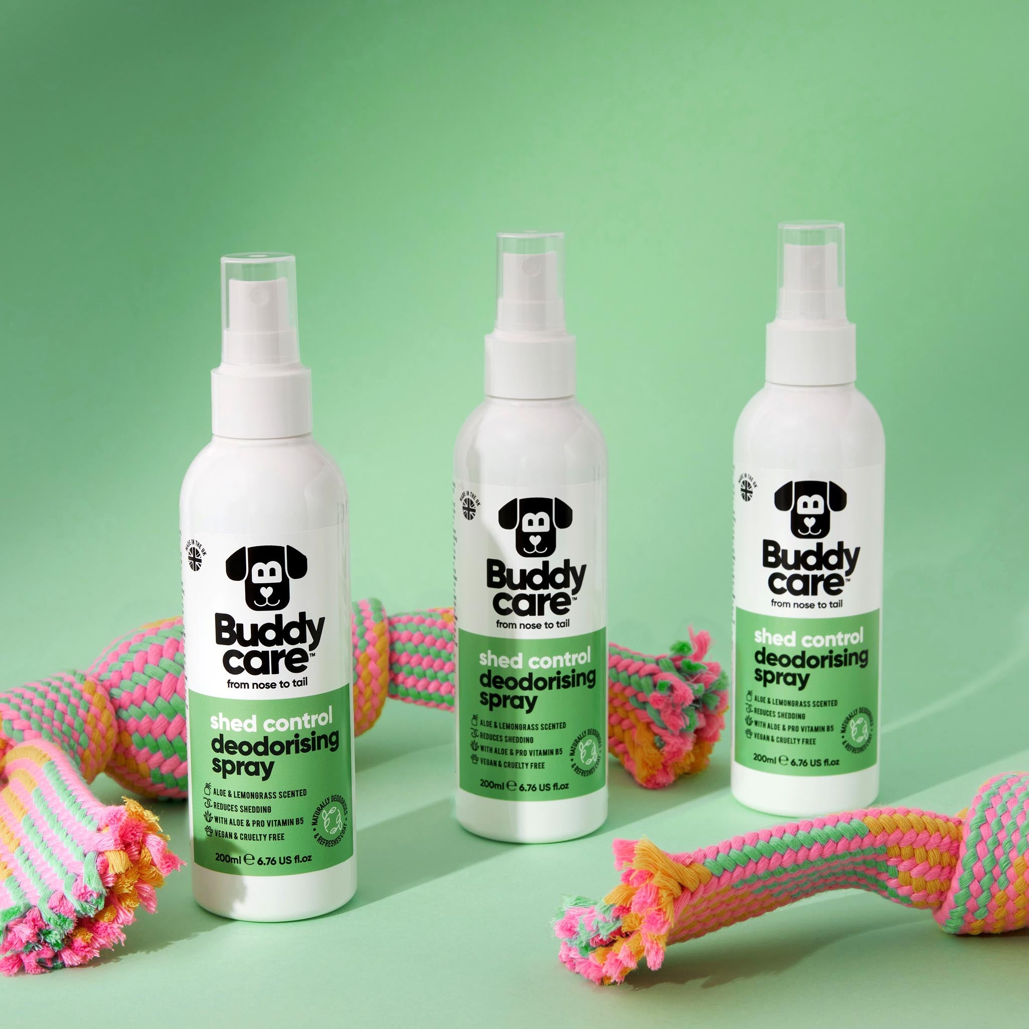 Shed Control Aloe & Lemongrass Dog Deodorising Spray by Buddycare