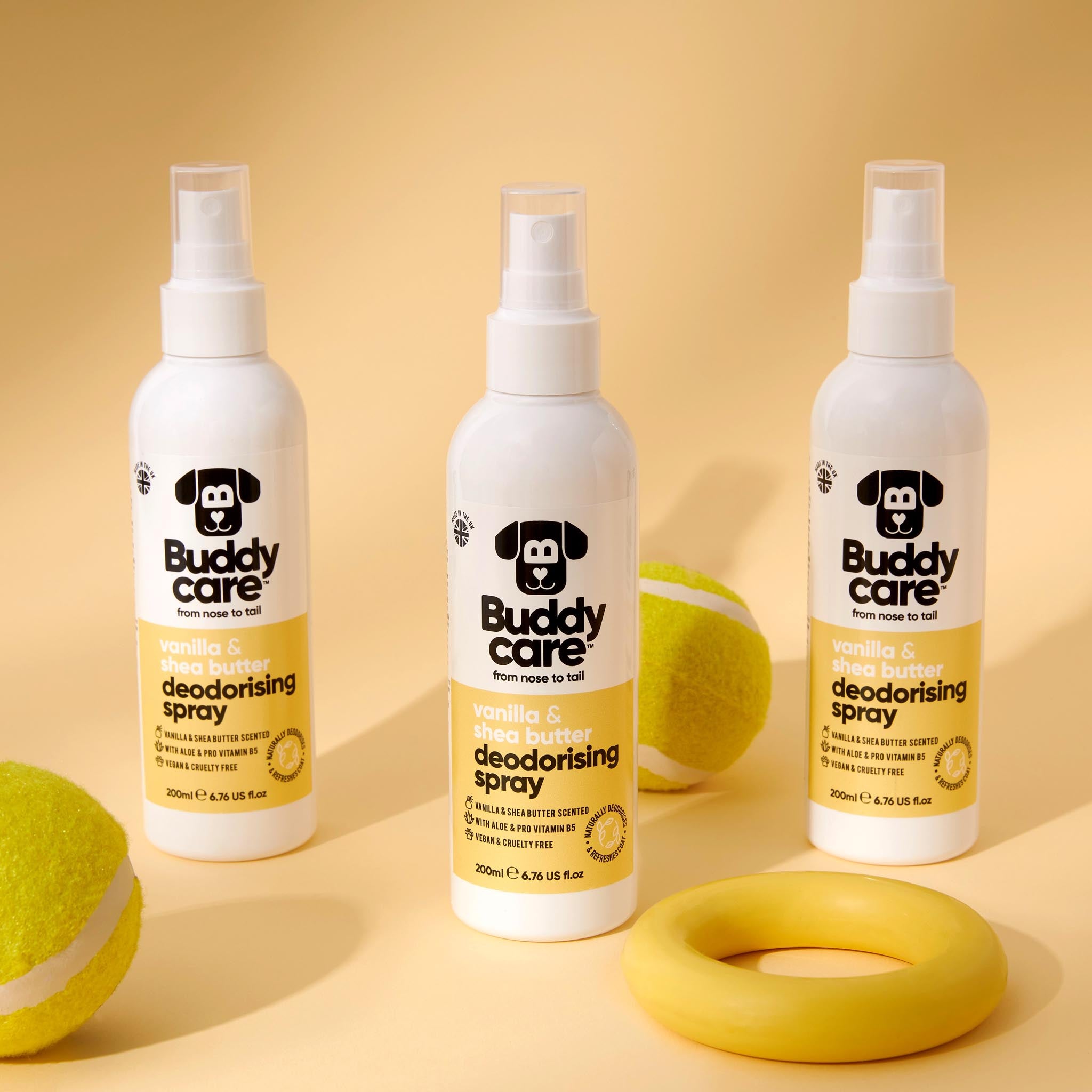 Vanilla & Shea Butter Dog Deodorising Spray by Buddycare