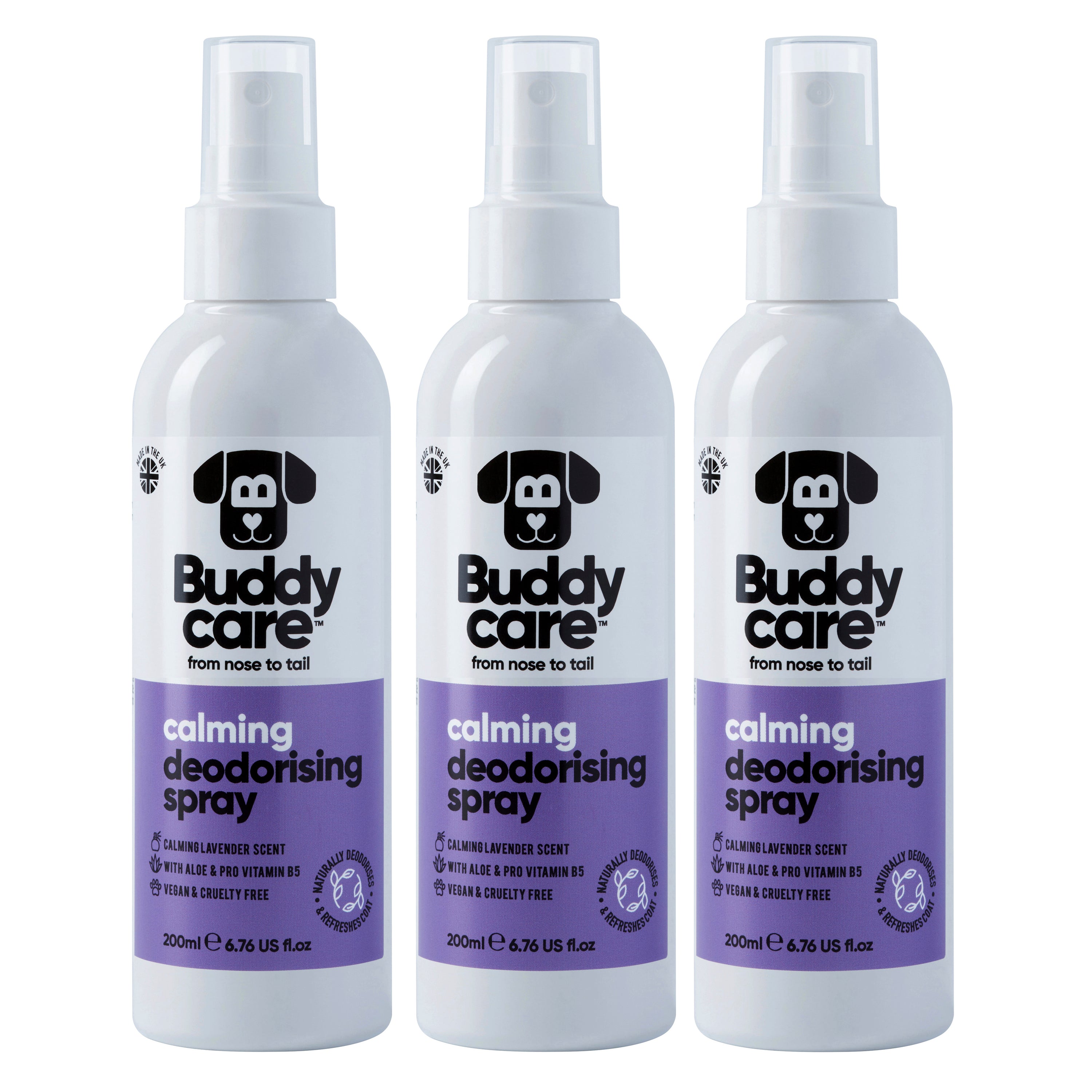 Calming Lavender Dog Deodorising Spray by Buddycare