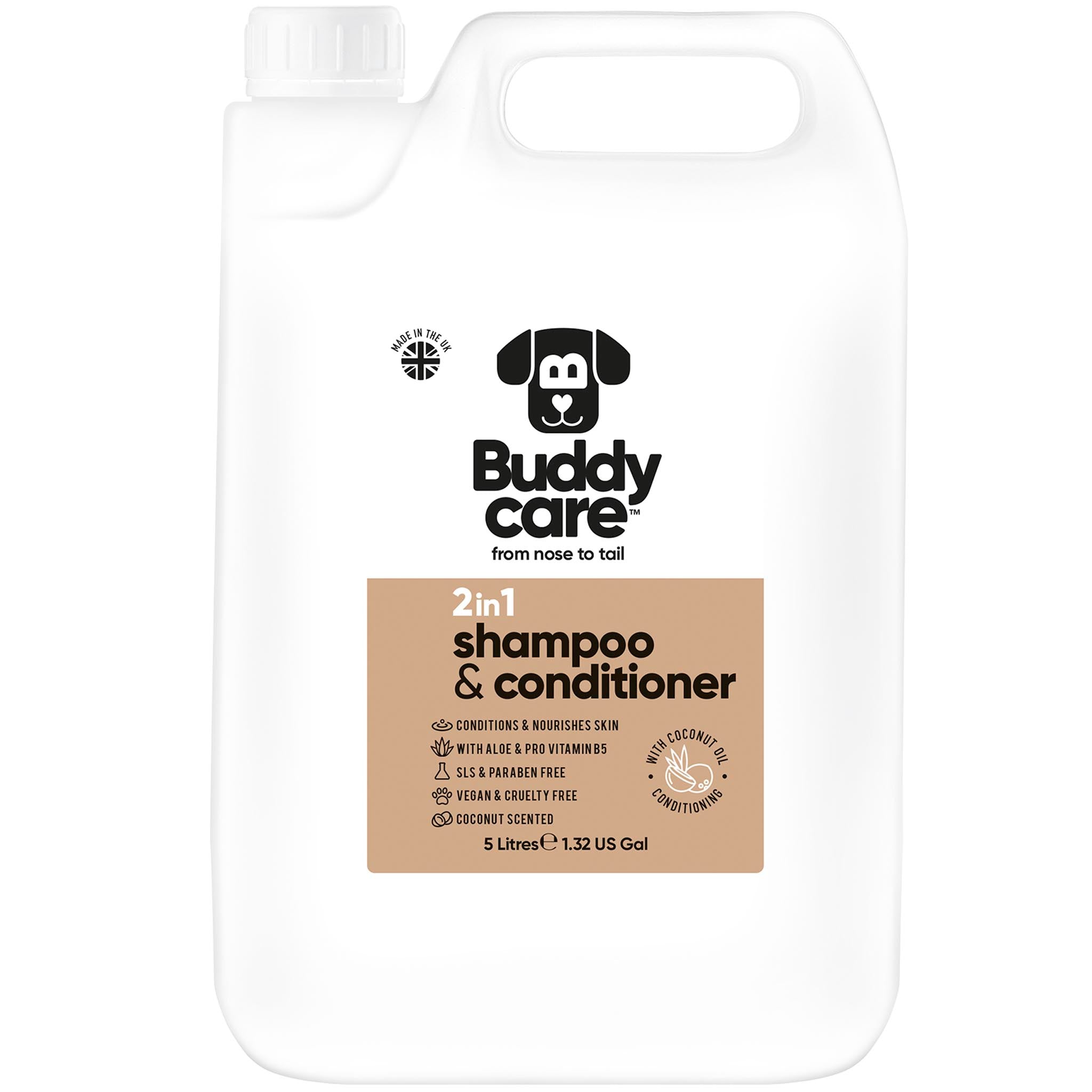 2in1 Coconut Dog Shampoo & Conditioner by Buddycare