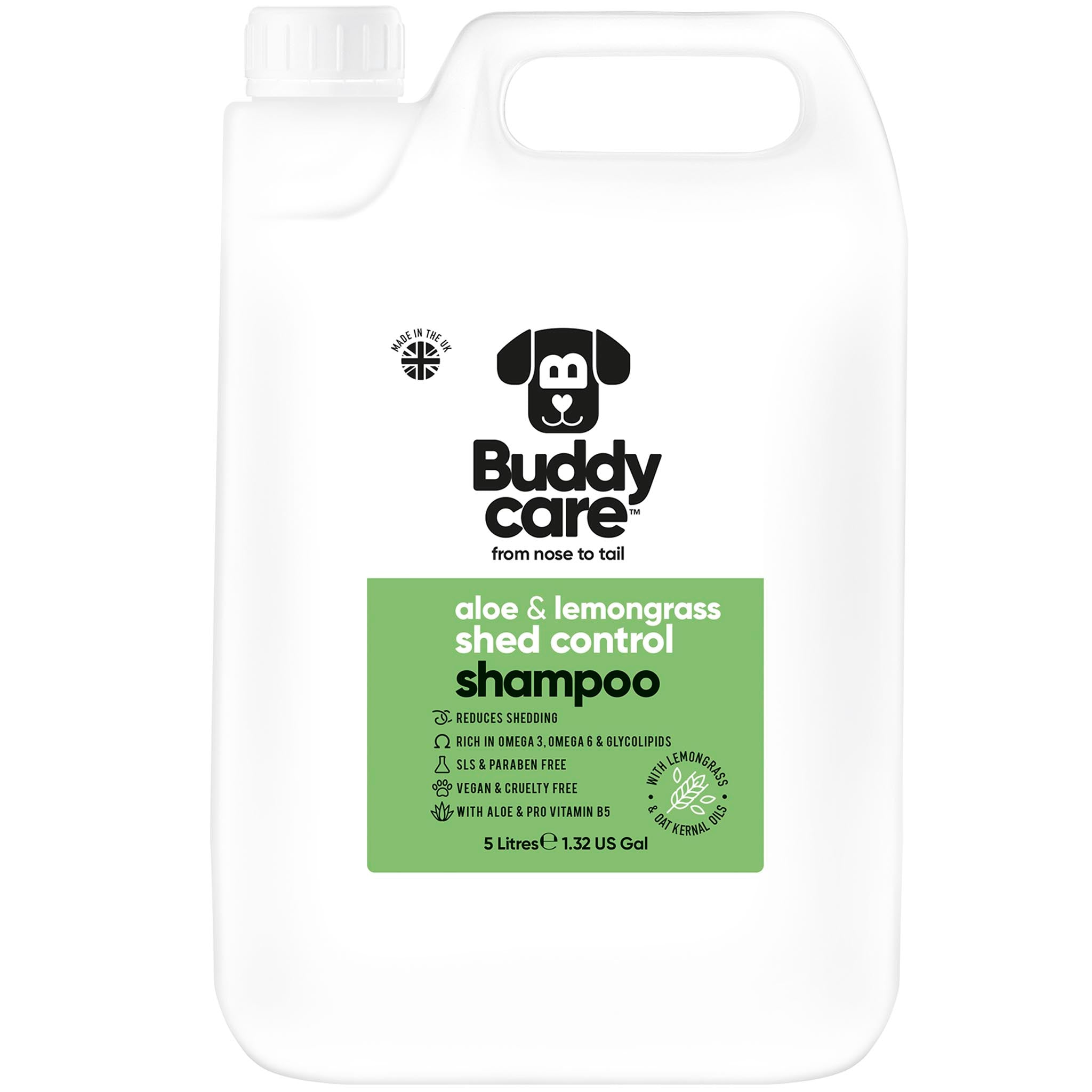 Shed Control Aloe & Lemongrass Dog Shampoo by Buddycare