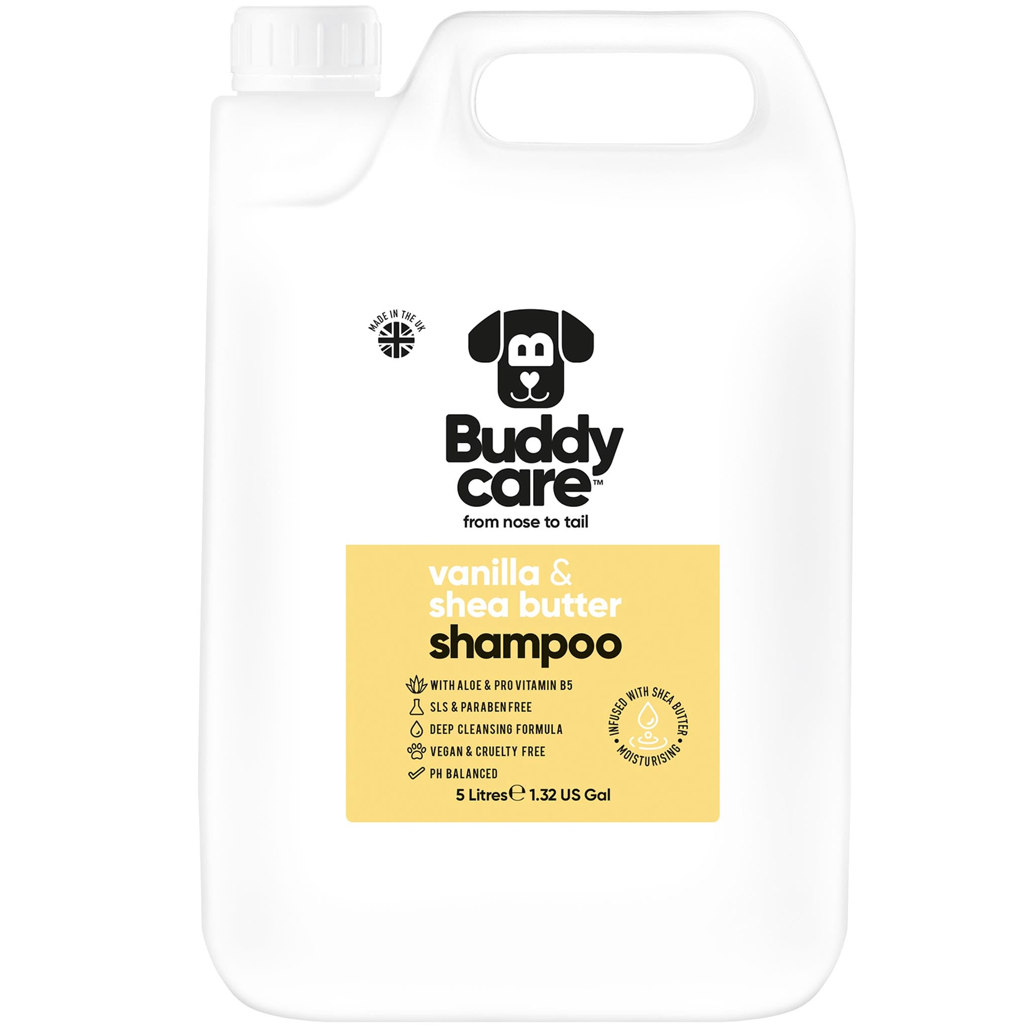 Vanilla & Shea Butter Dog Shampoo by Buddycare
