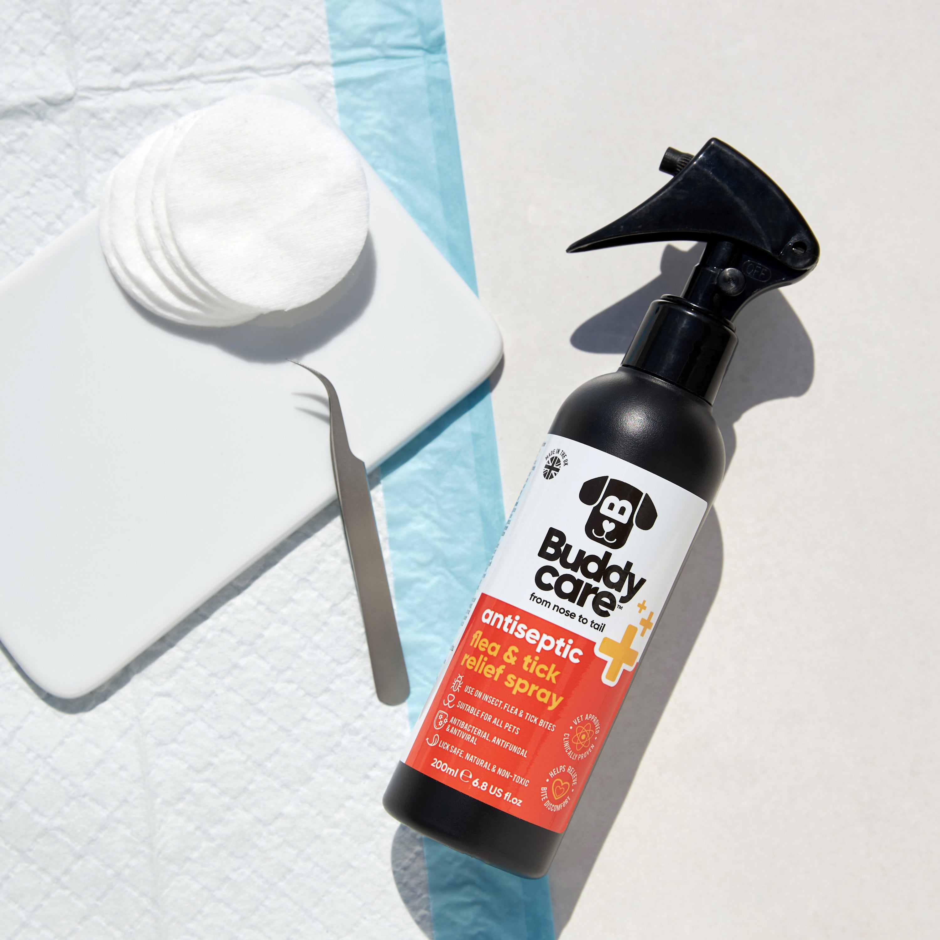Pet Antiseptic Flea & Tick Relief Spray by Buddycare