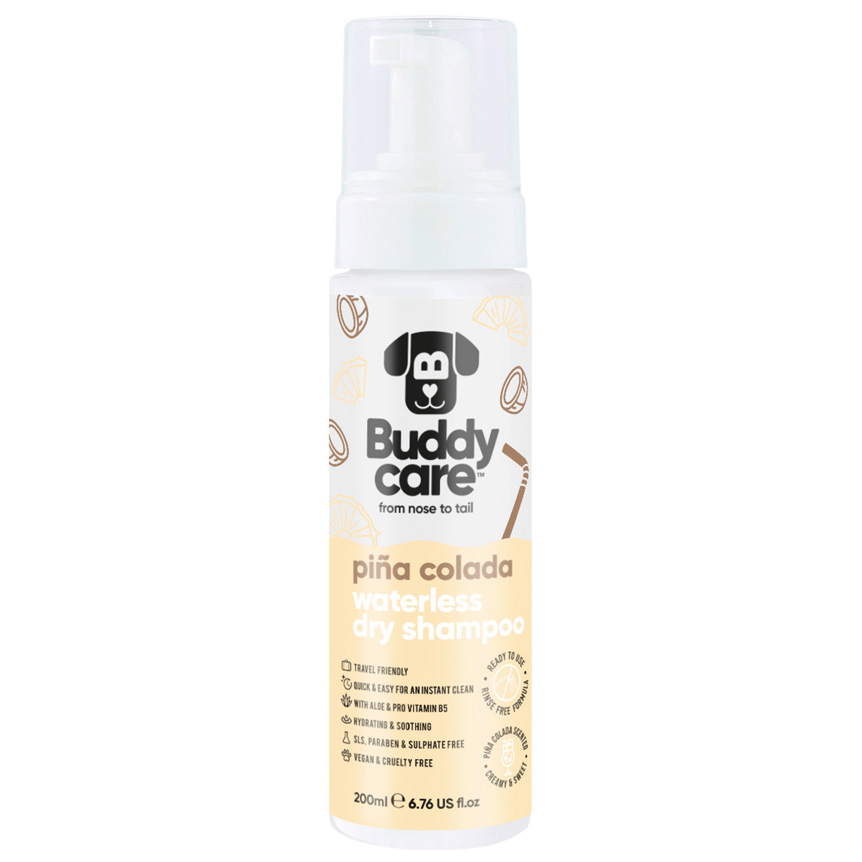Pina Colada Waterless Dry Dog Shampoo