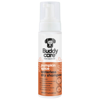 Pumpkin Spice Waterless Dry Dog Shampoo