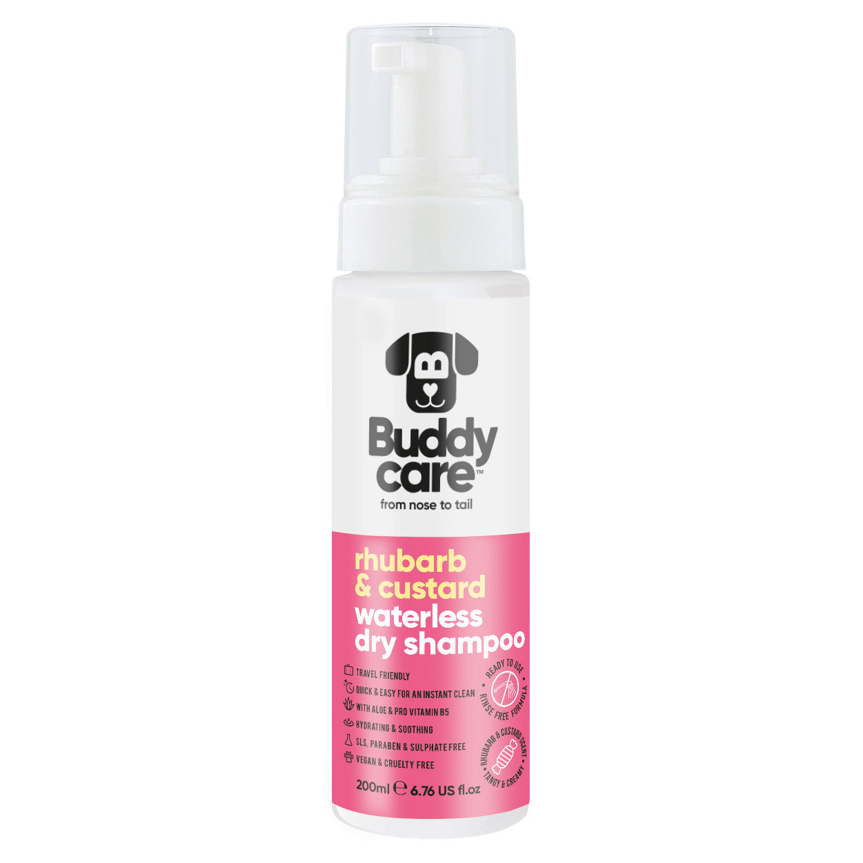 Rhubarb & Custard Waterless Dry Dog Shampoo