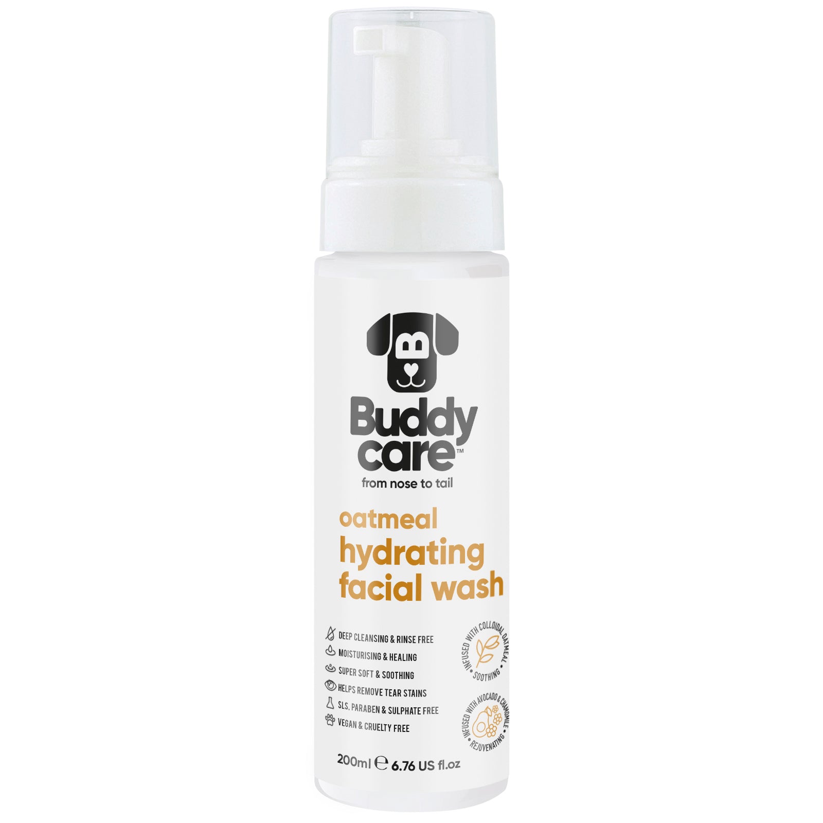 Oatmeal Dog Facial Wash by Buddycare