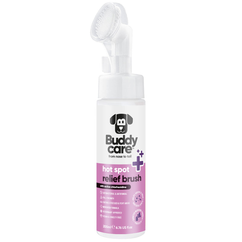 Pet Antiseptic Chlorhexidine Medicated Hot Spot Cleanse & Care Brush