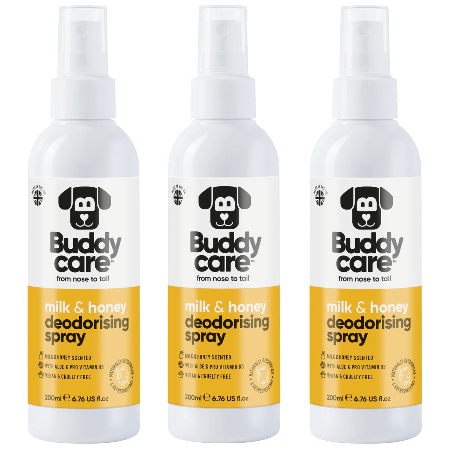 Milk &amp; Honey Dog Deodorising Spray by Buddycare