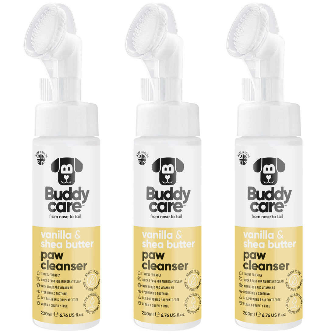 Vanilla &amp; Shea Butter Paw Cleanser by Buddycare