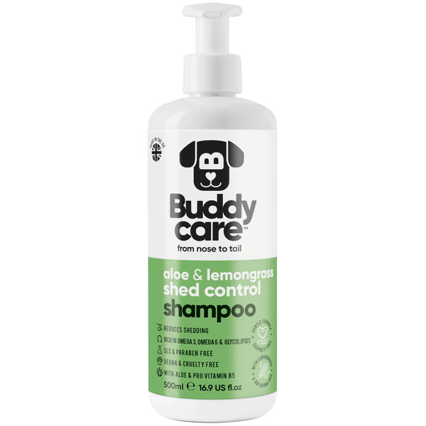 Shed Control Aloe & Lemongrass Dog Shampoo by Buddycare